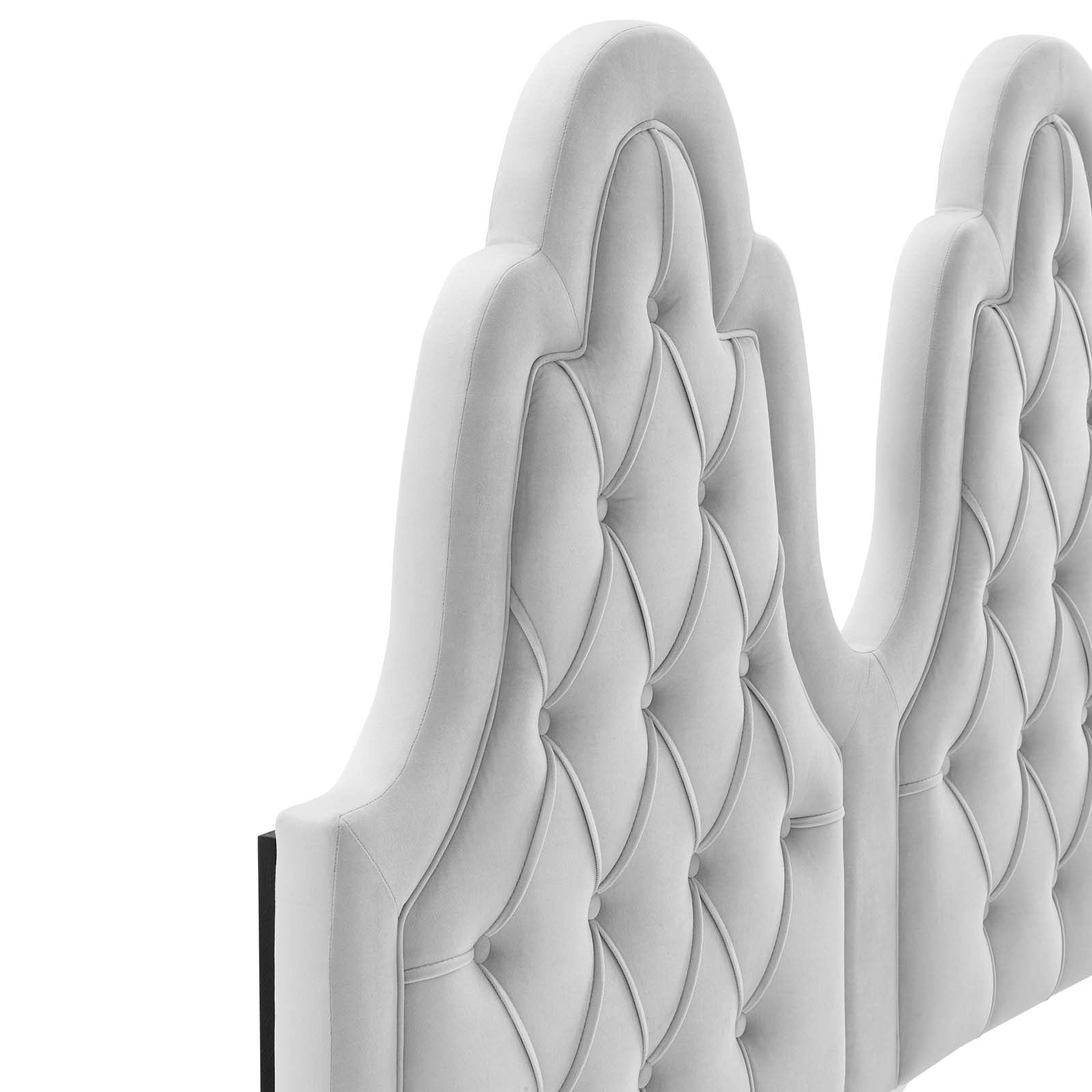 Modway Headboards - Augustine Tufted Performance Velvet King/California King Headboard Light Gray