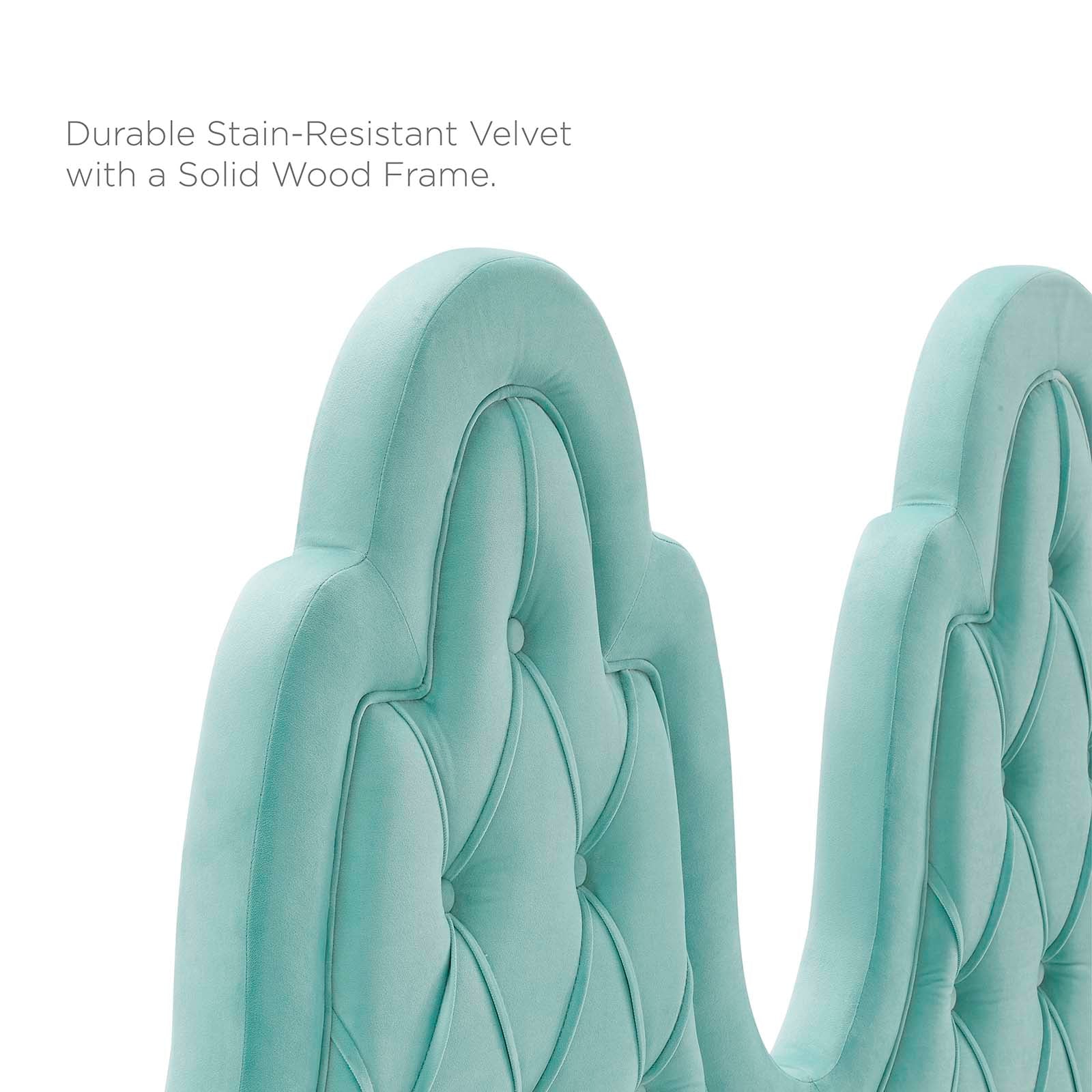 Modway Headboards - Augustine Tufted Performance Velvet King/California King Headboard Mint