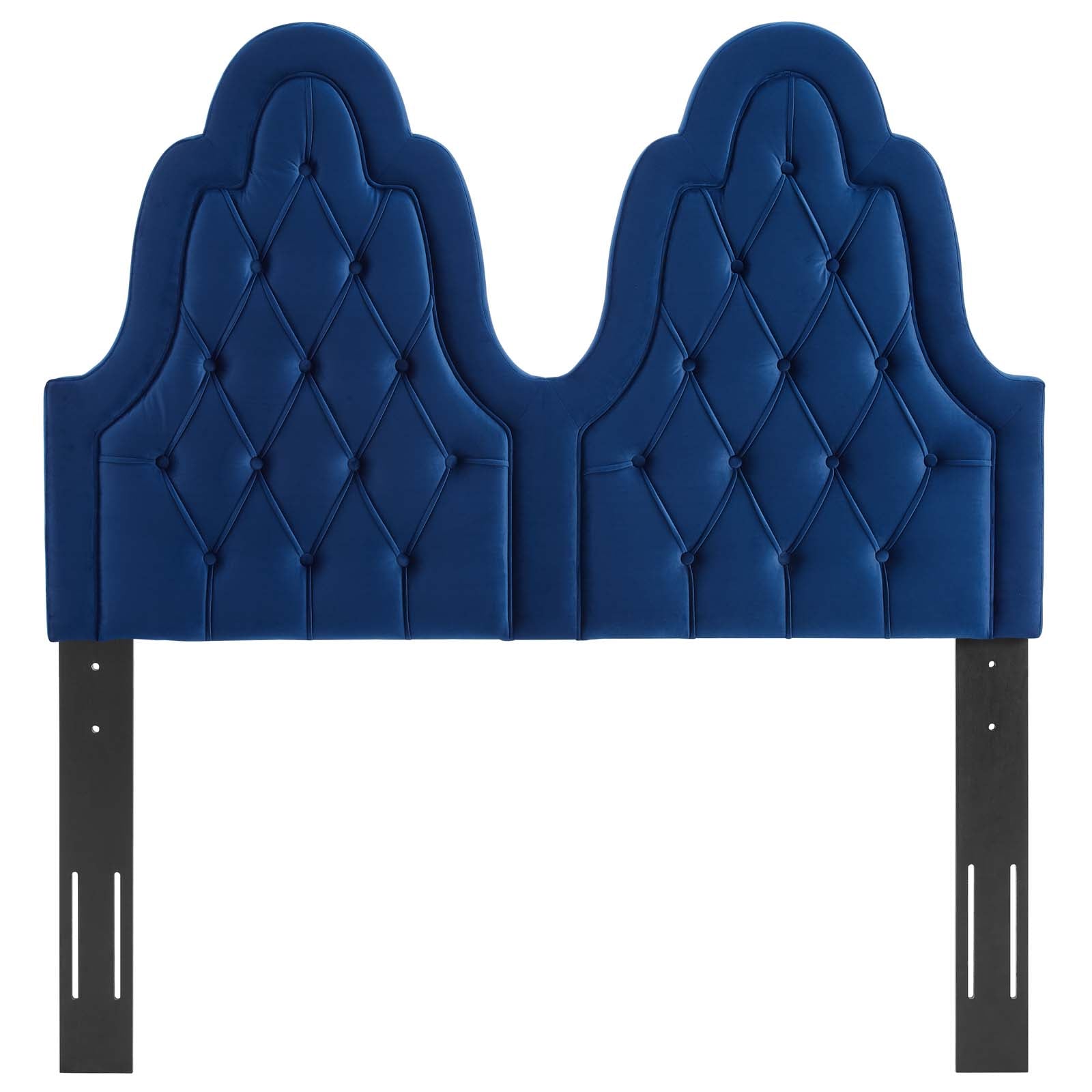 Modway Headboards - Augustine Tufted Performance Velvet King/California King Headboard Navy