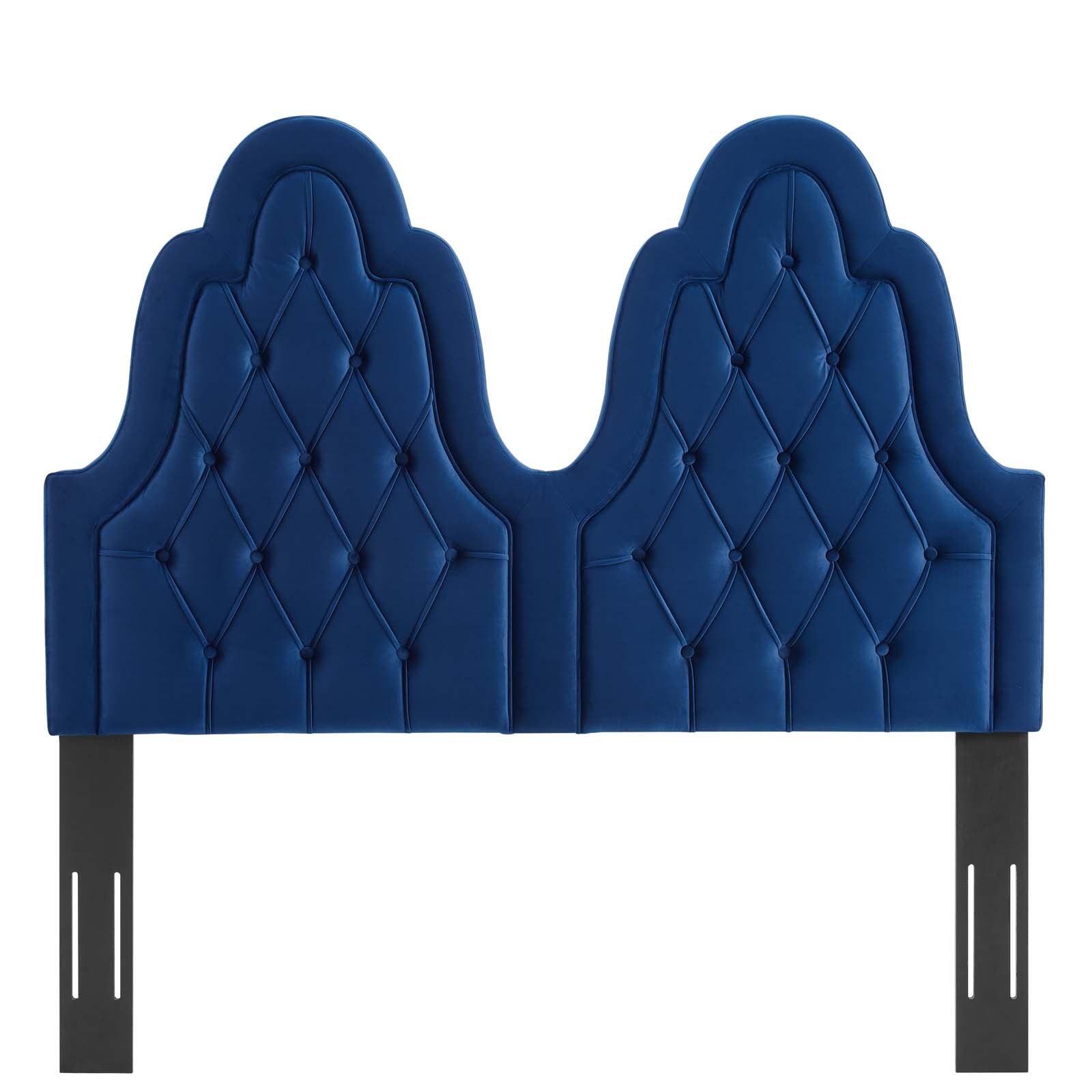 Modway Headboards - Augustine Tufted Performance Velvet King/California King Headboard Navy