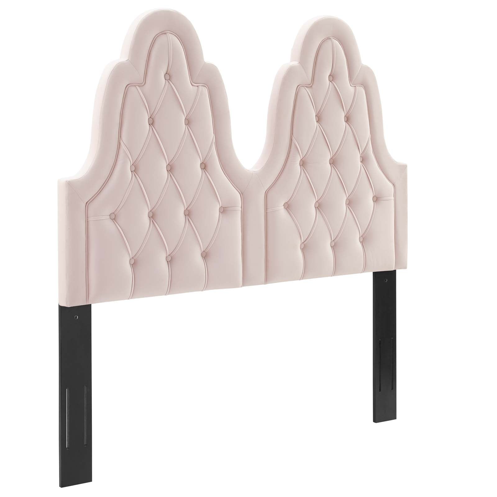 Modway Headboards - Augustine Tufted Performance Velvet King/California King Headboard Pink