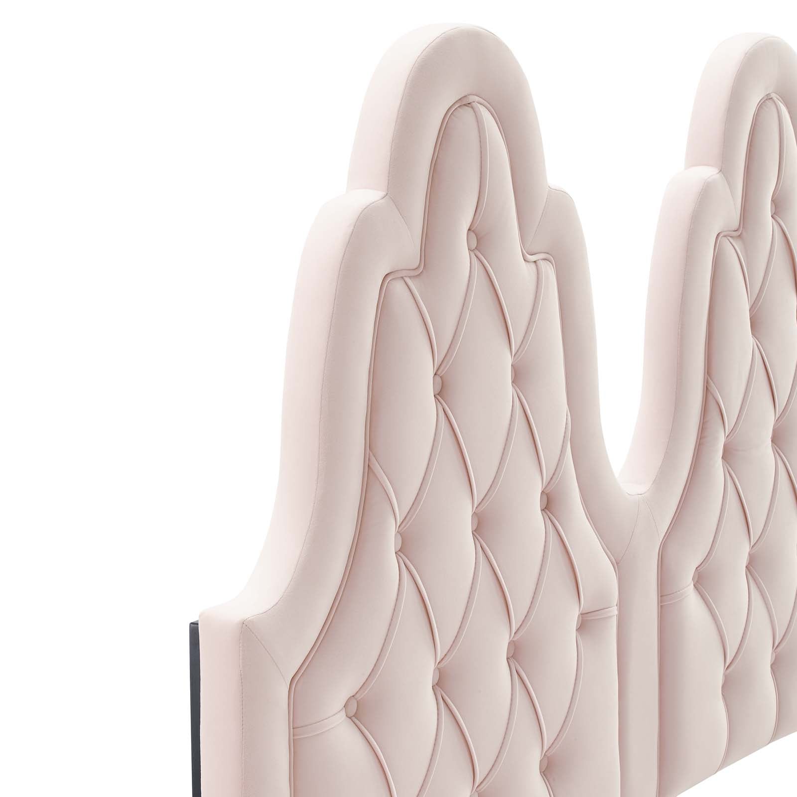 Modway Headboards - Augustine Tufted Performance Velvet King/California King Headboard Pink