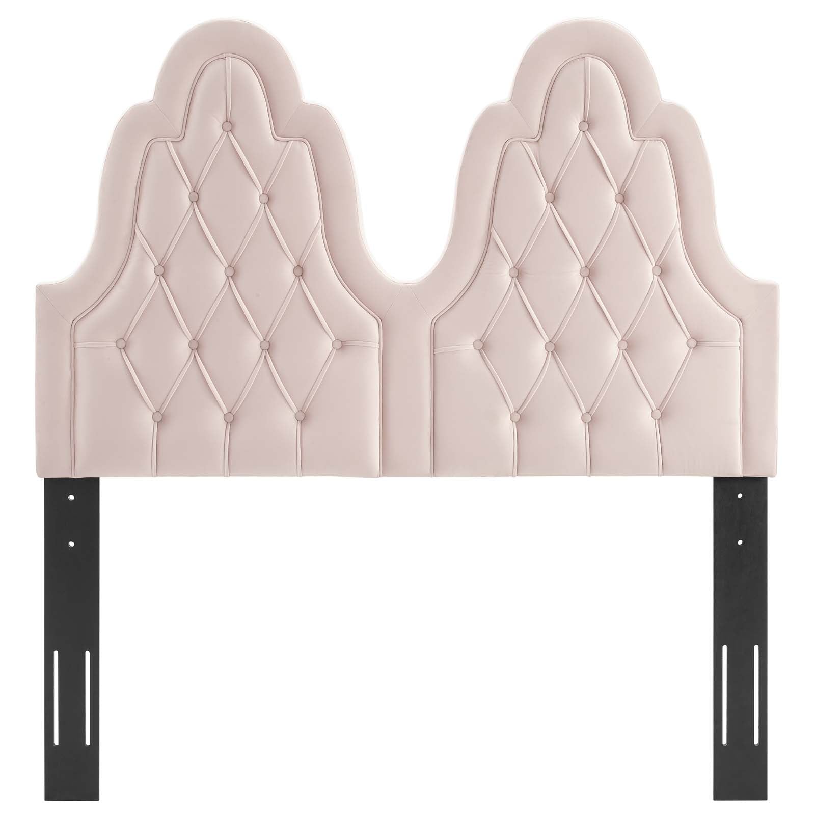 Modway Headboards - Augustine Tufted Performance Velvet King/California King Headboard Pink