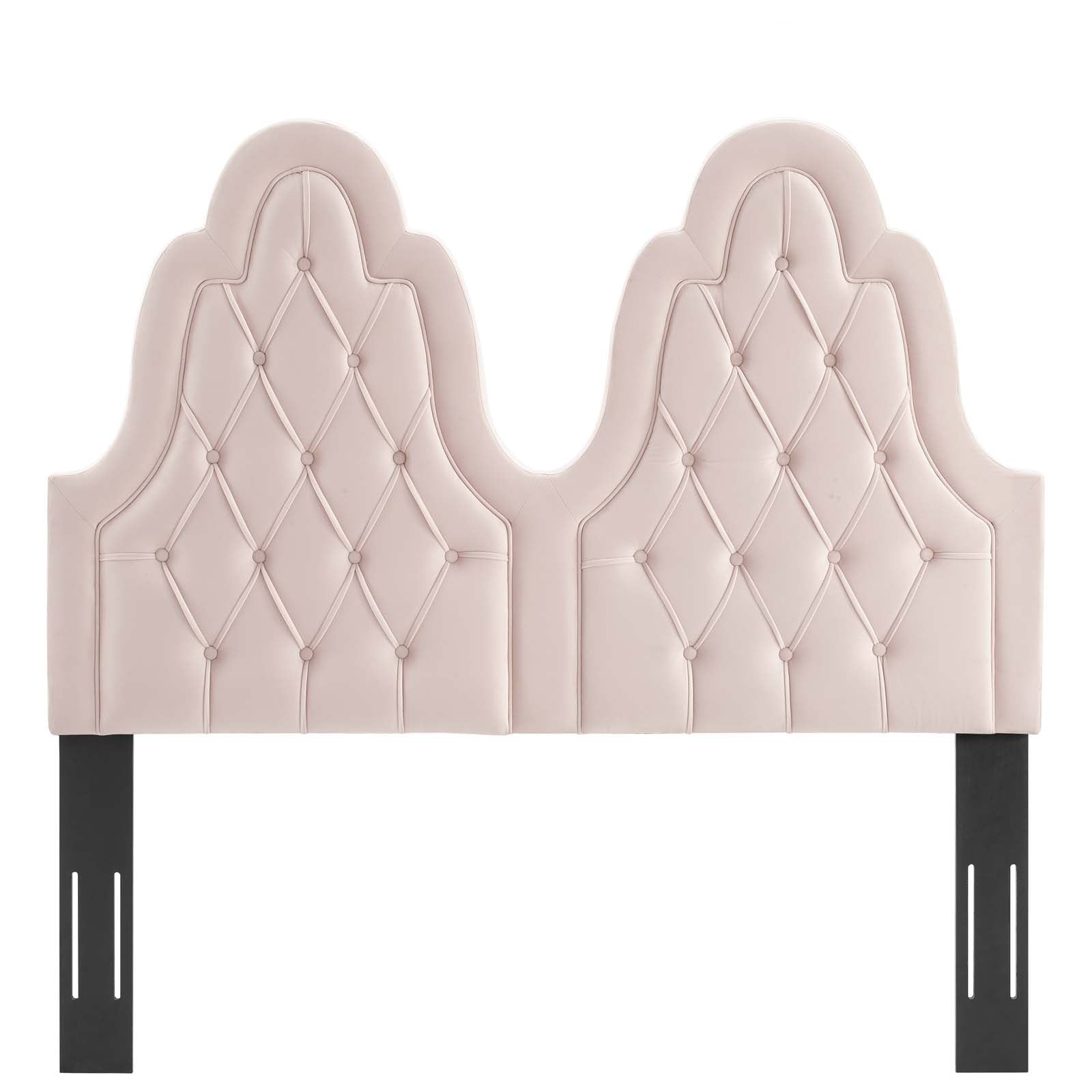 Modway Headboards - Augustine Tufted Performance Velvet King/California King Headboard Pink