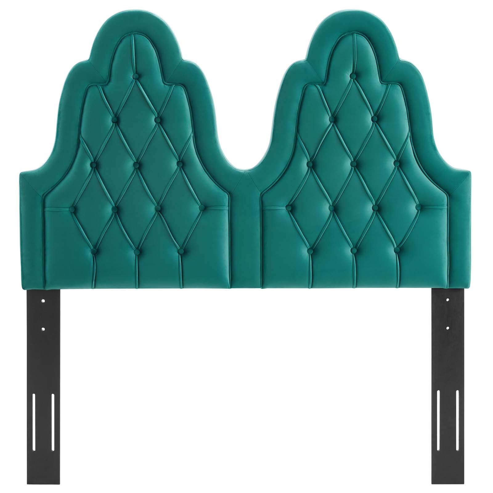 Modway Headboards - Augustine Tufted Performance Velvet King/California King Headboard Teal