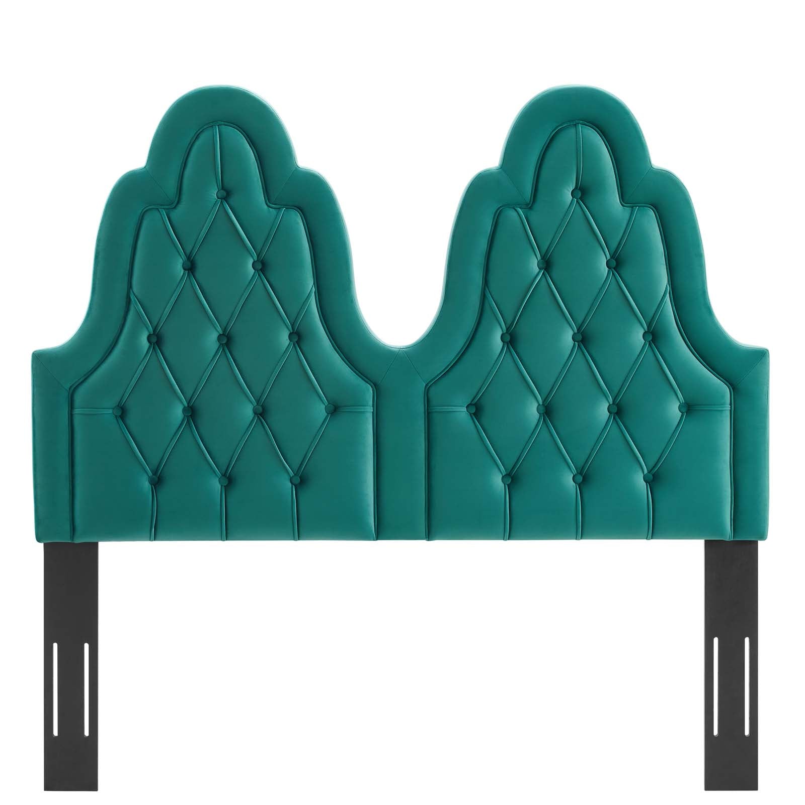 Modway Headboards - Augustine Tufted Performance Velvet King/California King Headboard Teal