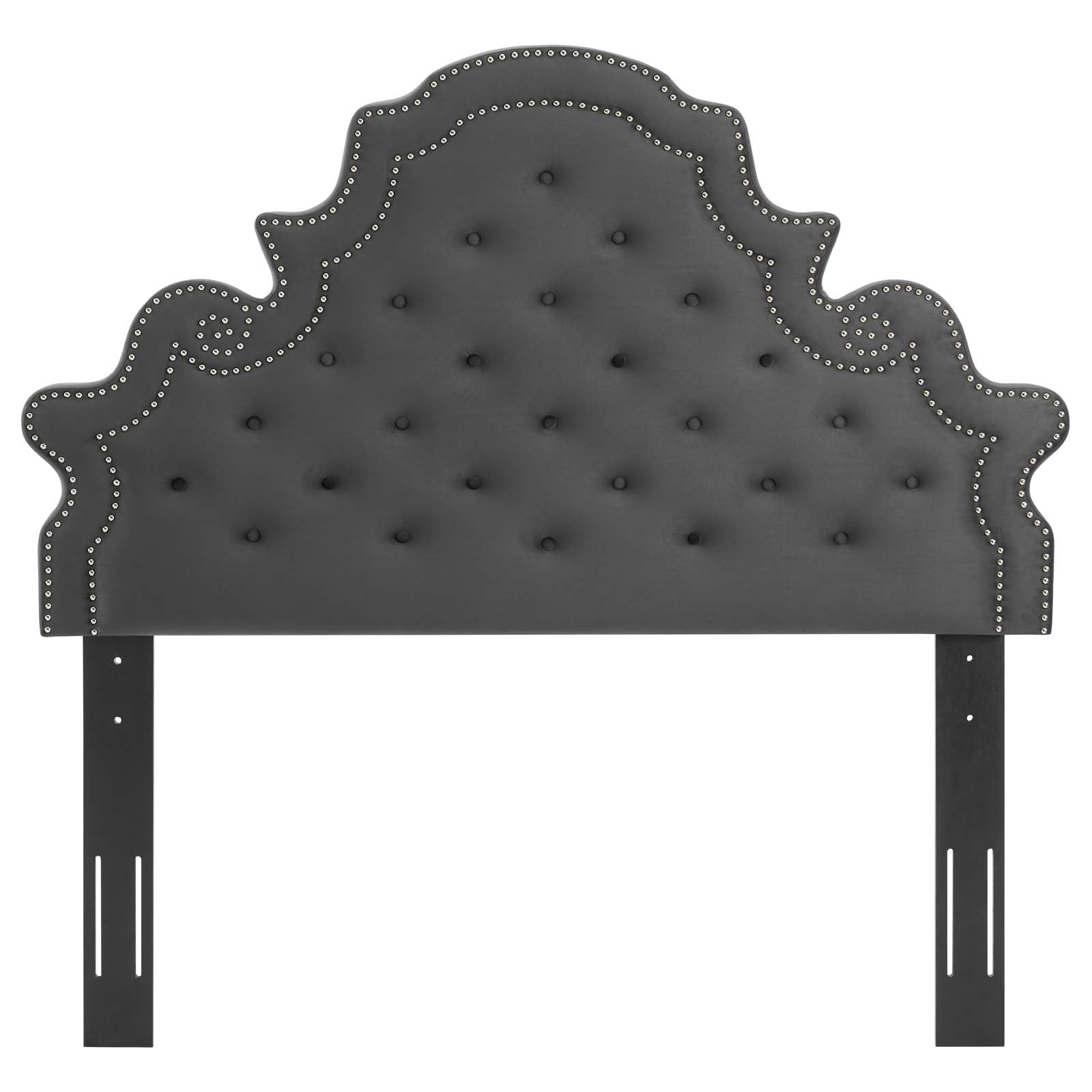 Modway Headboards - Diana Tufted Performance Velvet Twin Headboard Charcoal