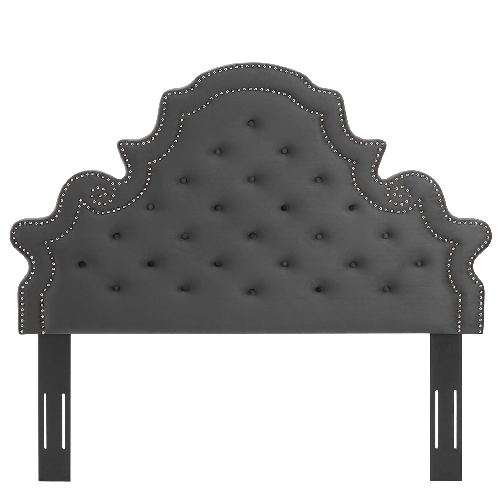 Modway Headboards - Diana Tufted Performance Velvet Twin Headboard Charcoal