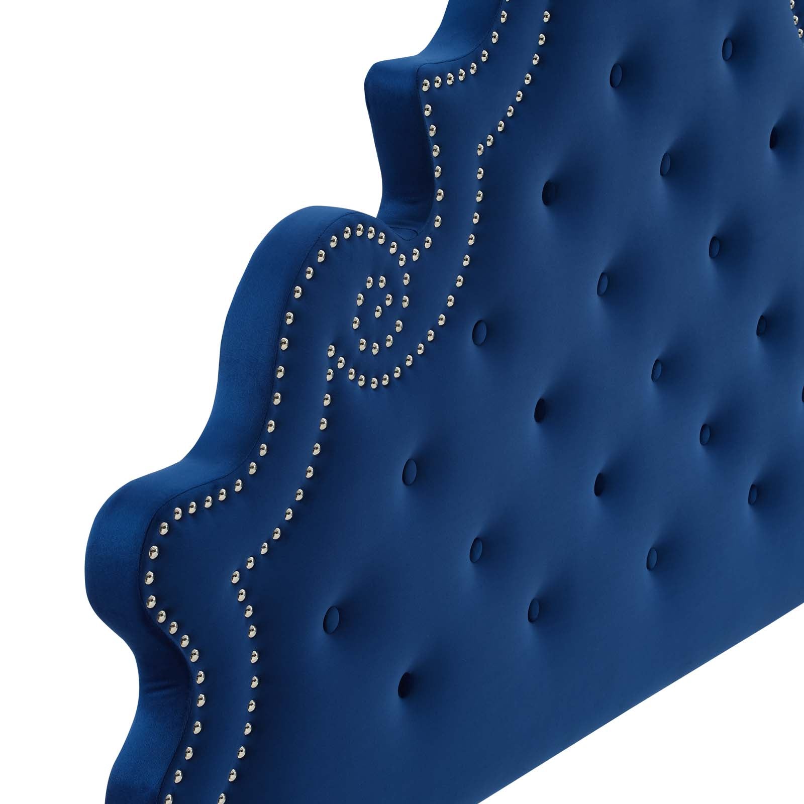 Modway Headboards - Diana Tufted Performance Velvet Twin Headboard Navy