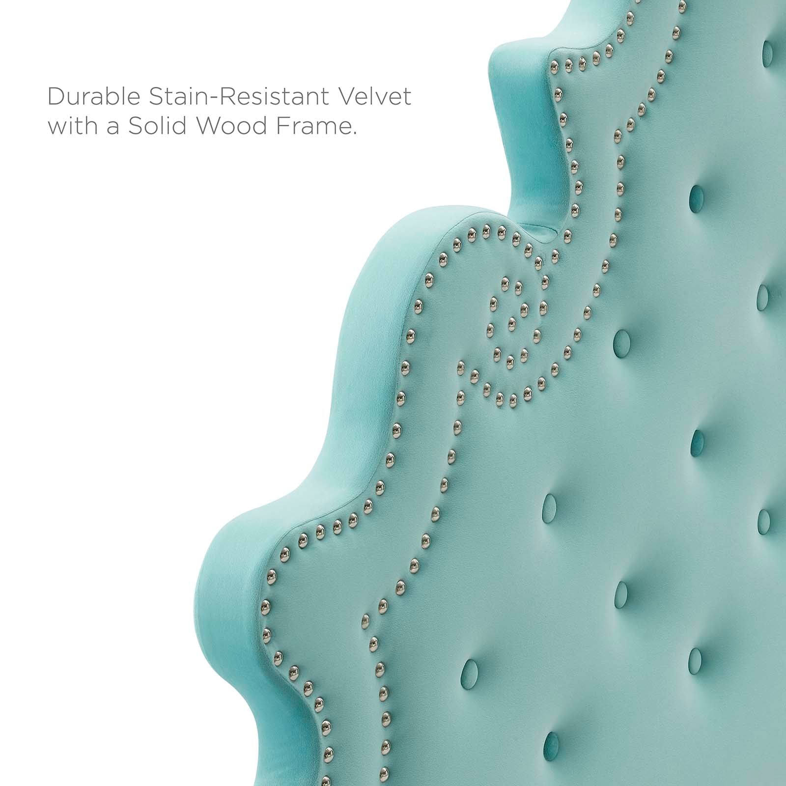 Modway Headboards - Diana Tufted Performance Velvet King/California King Headboard Mint