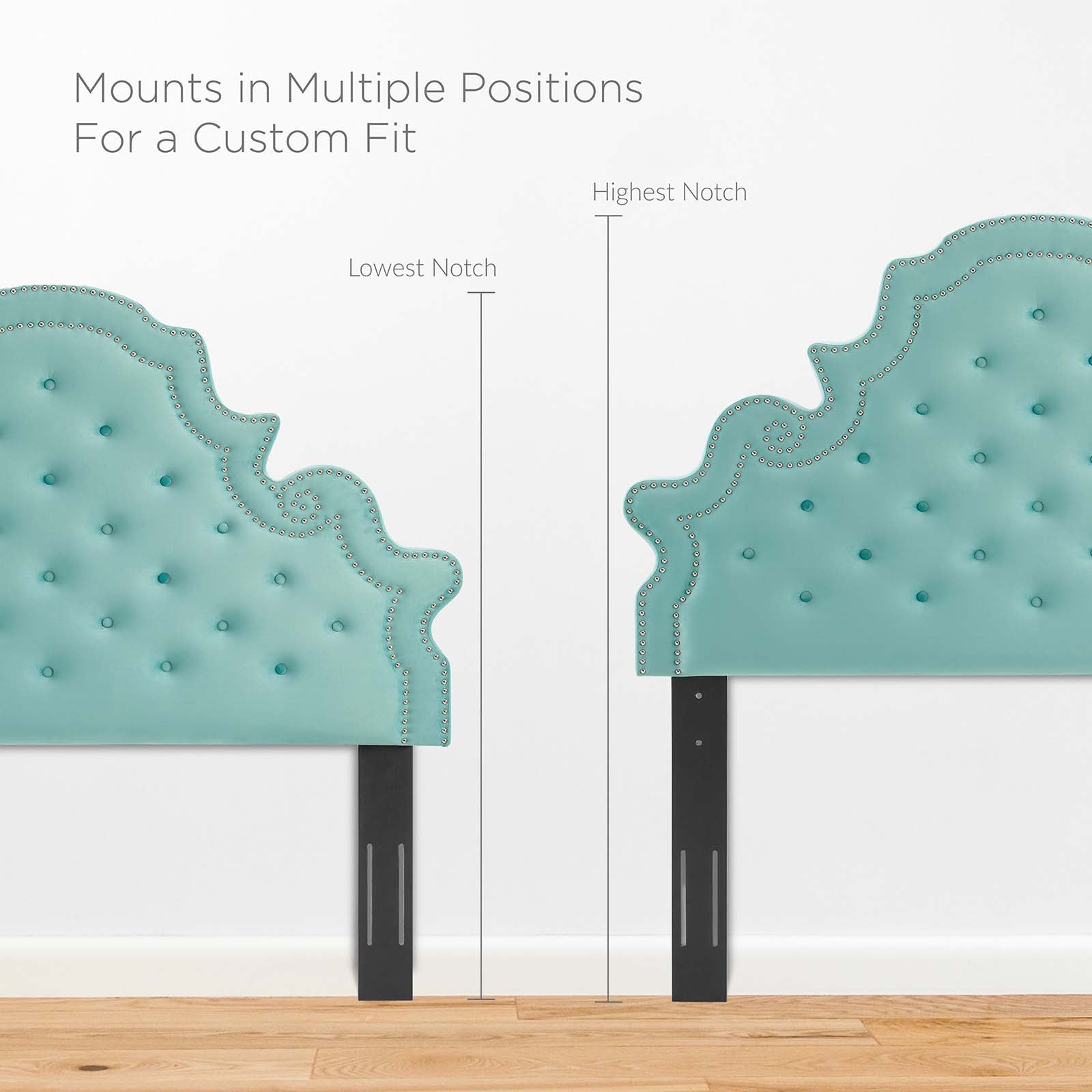 Modway Headboards - Diana Tufted Performance Velvet King/California King Headboard Mint