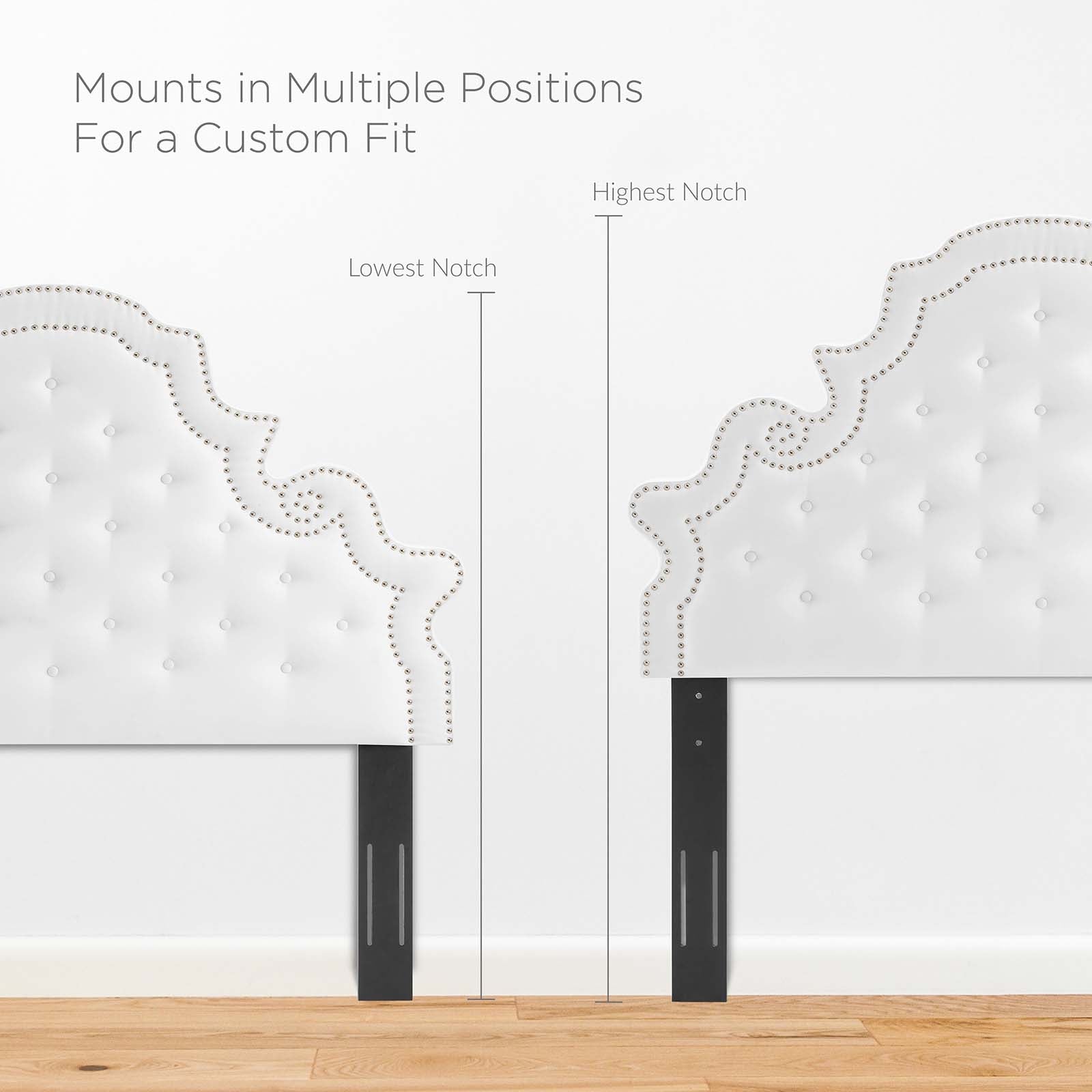 Modway Headboards - Diana Tufted Performance Velvet King/California King Headboard White