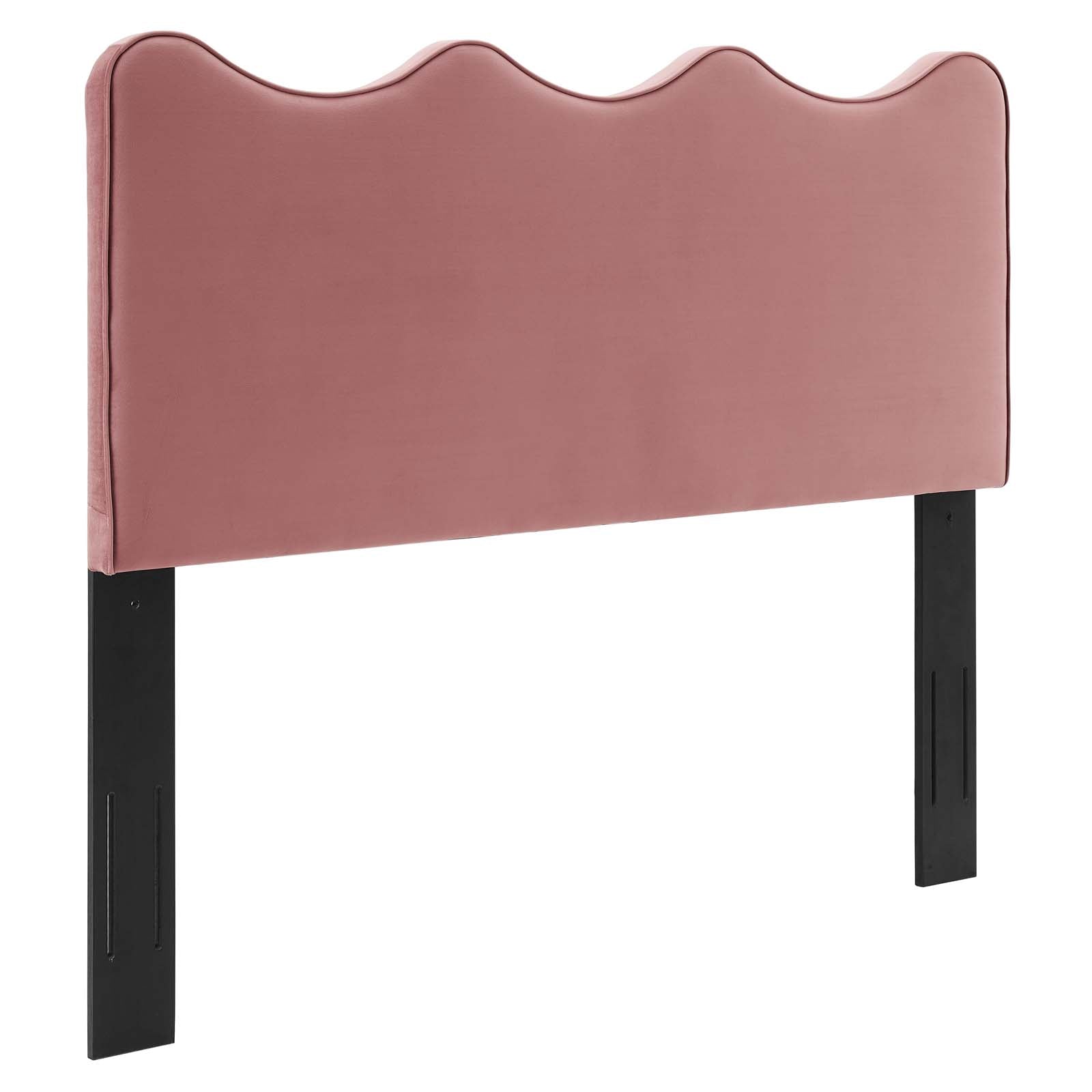 Modway Headboards - Athena Performance Velvet Full/Queen Headboard Dusty Rose