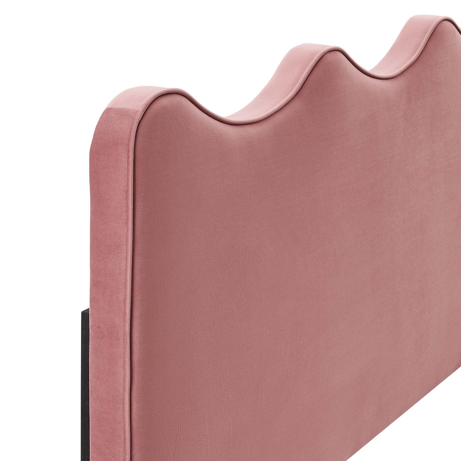 Modway Headboards - Athena Performance Velvet Full/Queen Headboard Dusty Rose