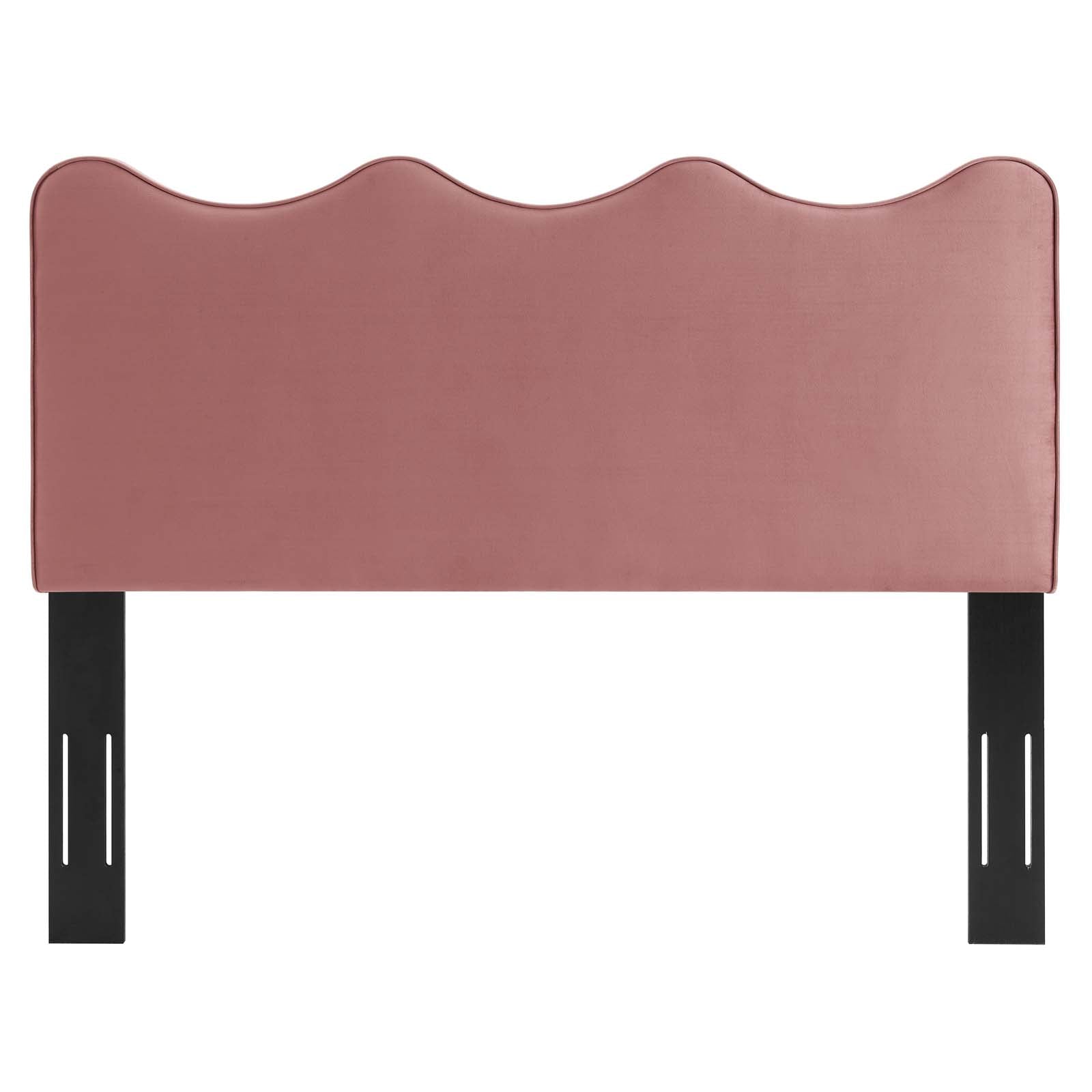 Modway Headboards - Athena Performance Velvet Full/Queen Headboard Dusty Rose