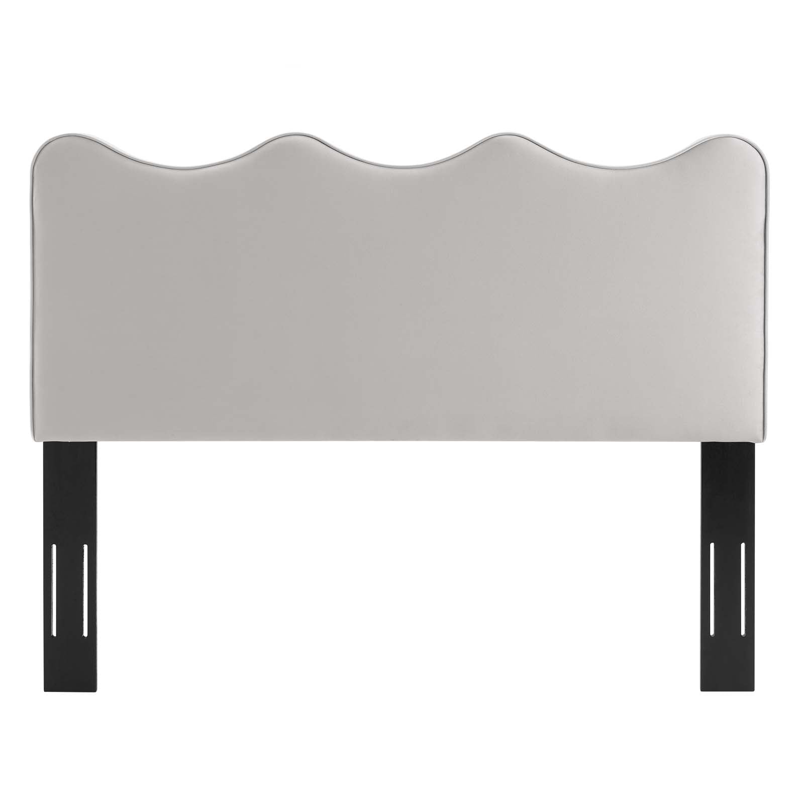 Modway Headboards - Athena Performance Velvet Full/Queen Headboard Light Gray