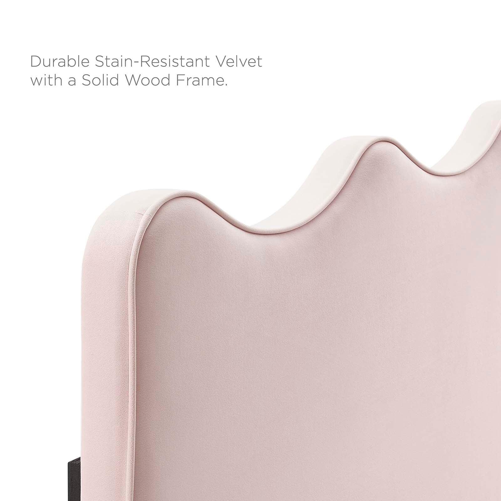 Modway Headboards - Athena Performance Velvet King/California King Headboard Pink