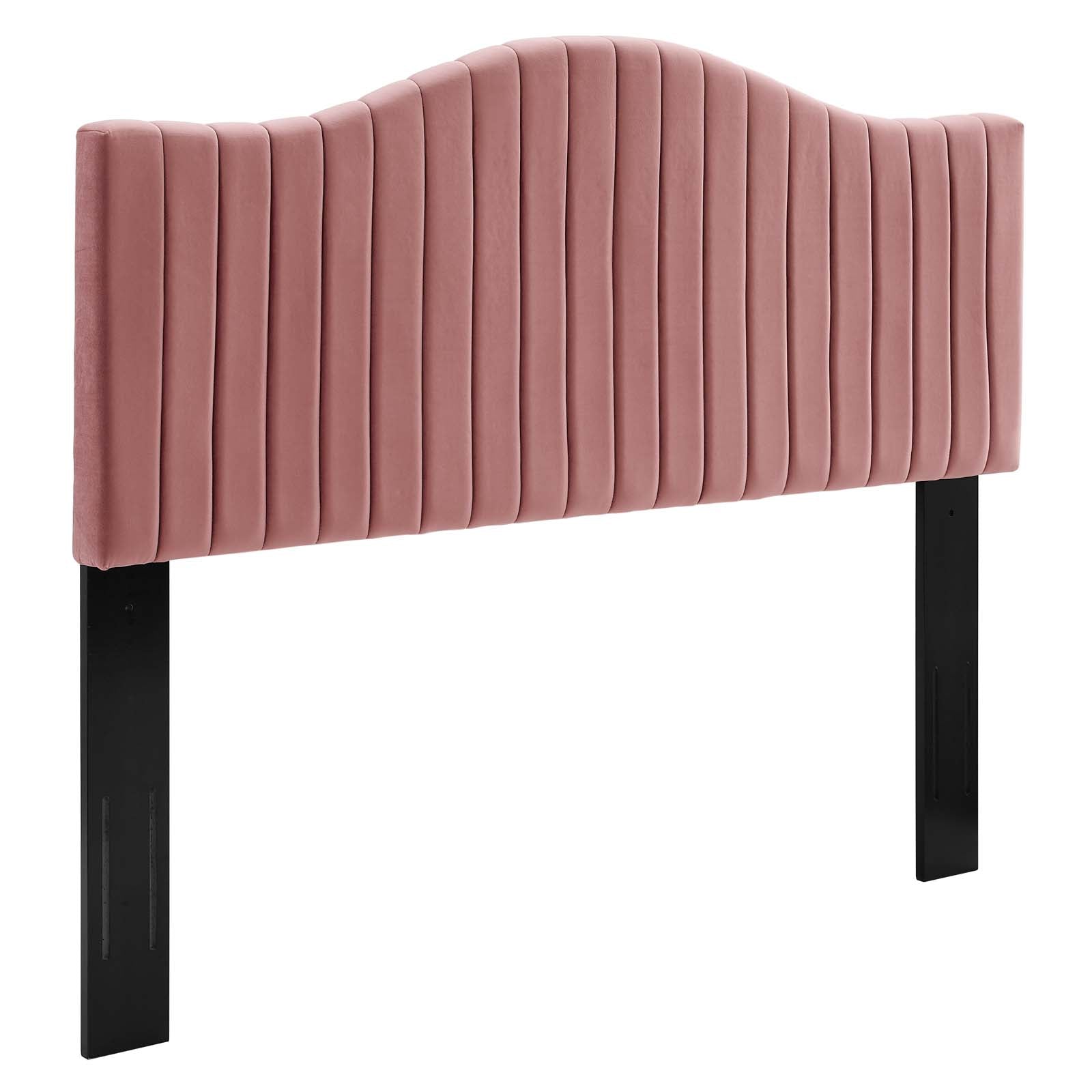 Modway Headboards - Brielle Channel Tufted King/California King Headboard Dusty Rose