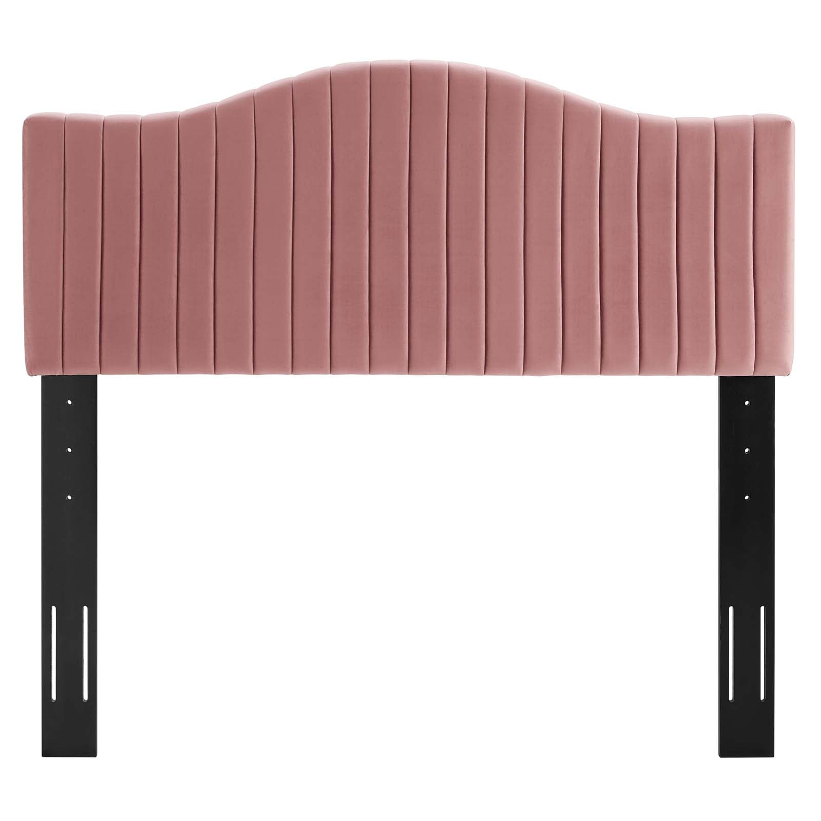 Modway Headboards - Brielle Channel Tufted King/California King Headboard Dusty Rose