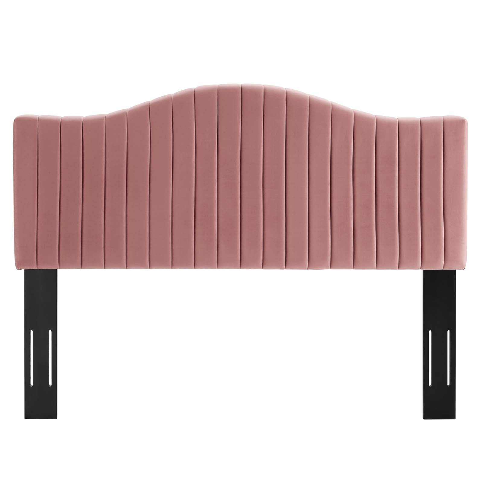Modway Headboards - Brielle Channel Tufted King/California King Headboard Dusty Rose