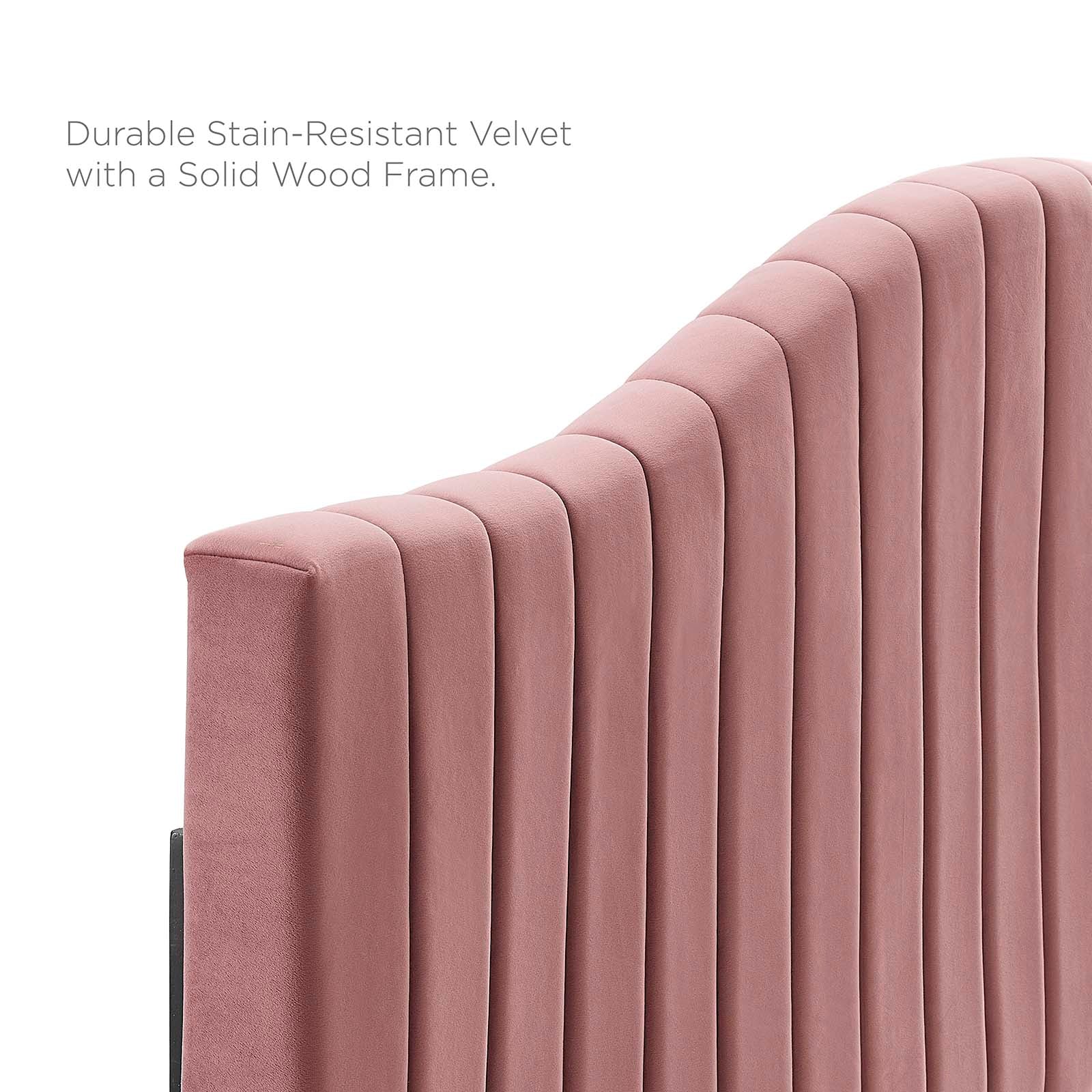 Modway Headboards - Brielle Channel Tufted King/California King Headboard Dusty Rose