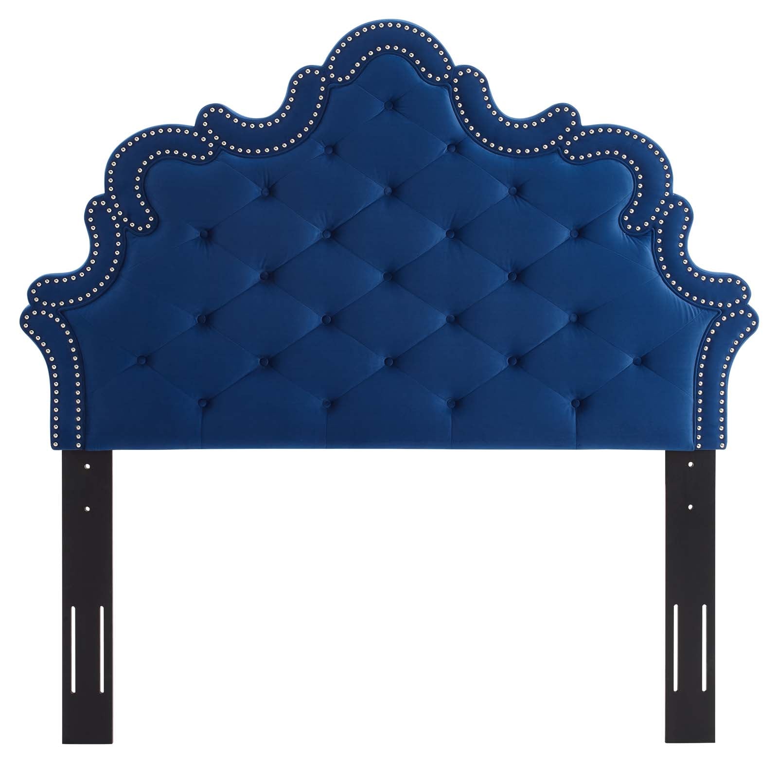 Modway Headboards - Arabella Button-Tufted Performance Velvet Twin Headboard Navy