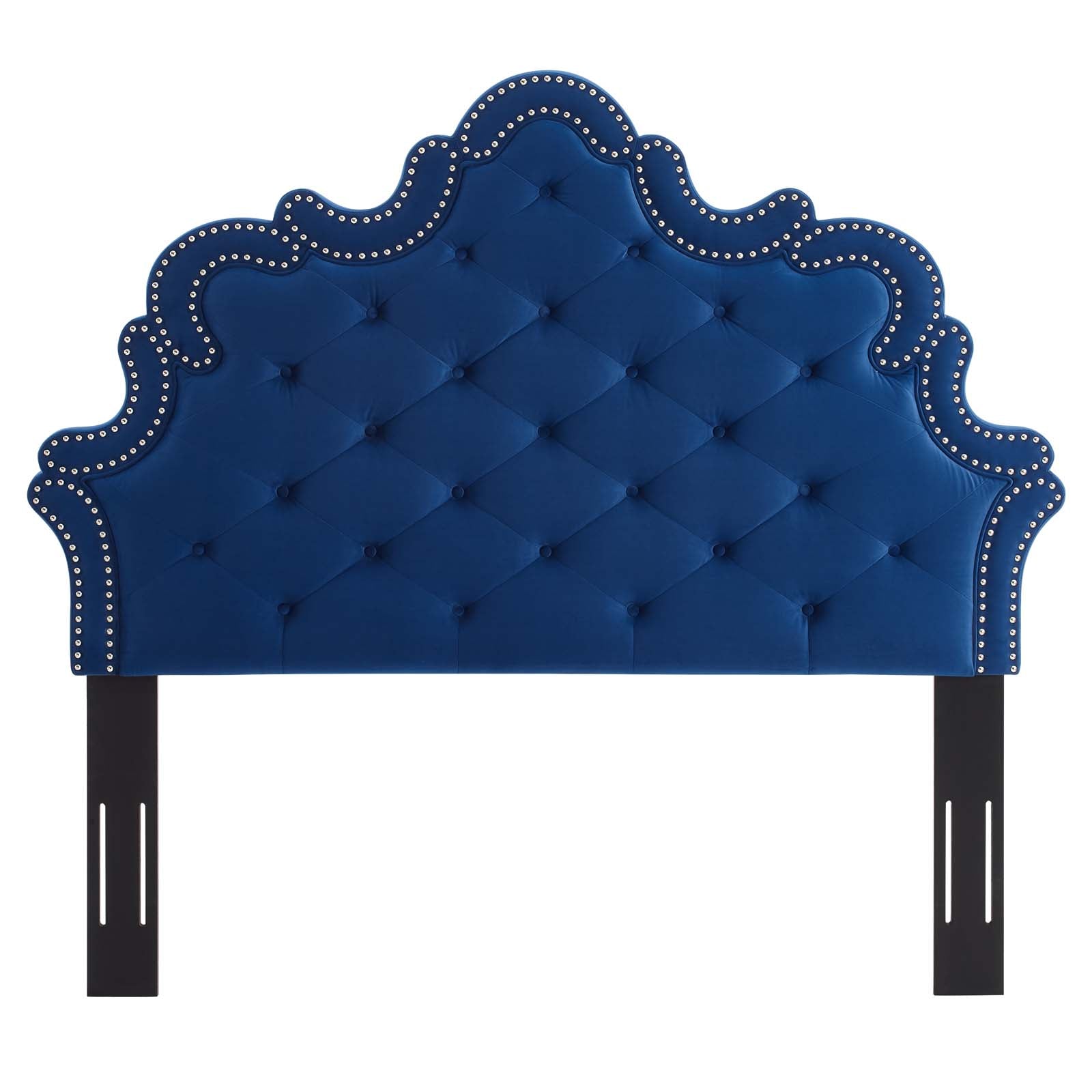 Modway Headboards - Arabella Button-Tufted Performance Velvet Twin Headboard Navy