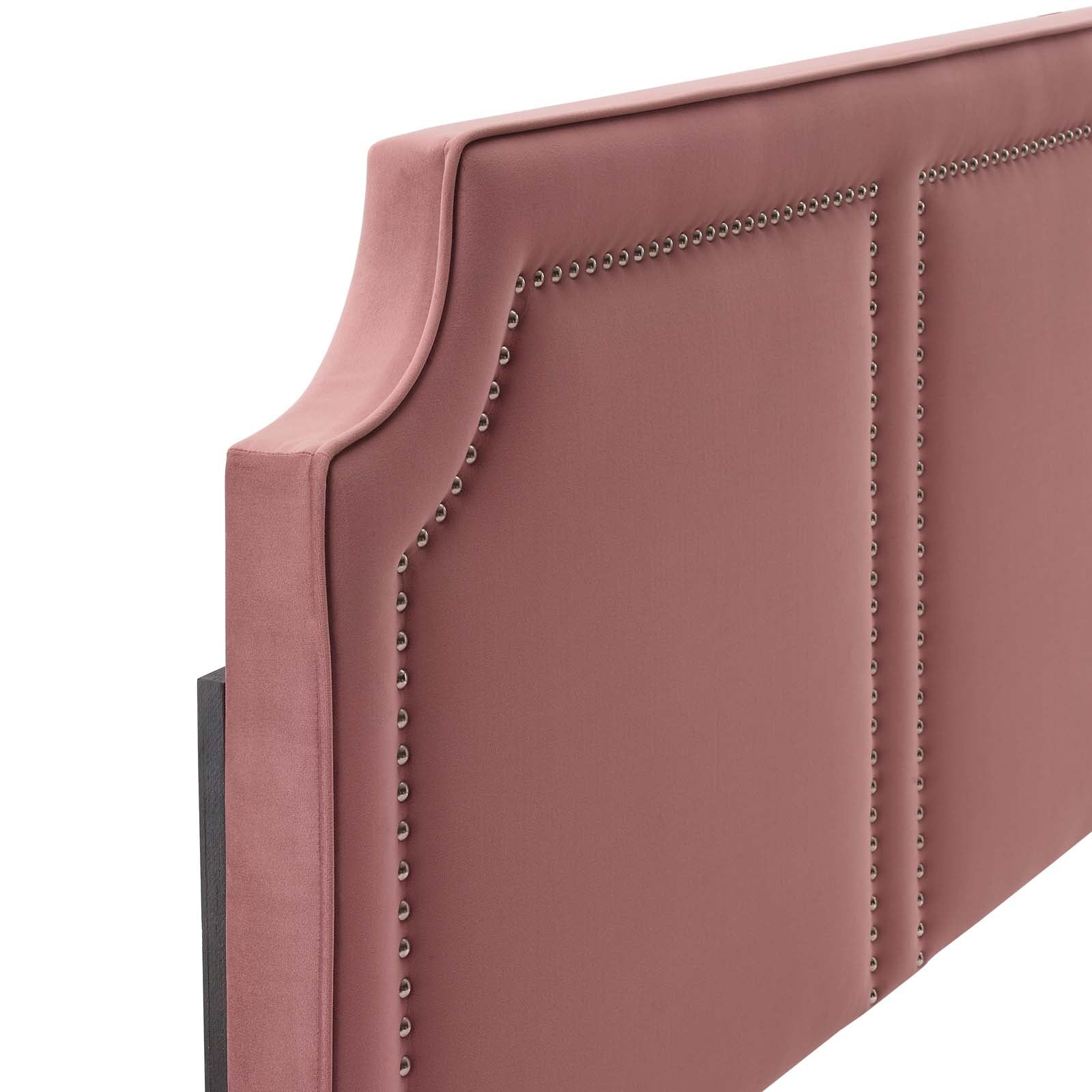 Modway Headboards - Cynthia Performance Velvet King/California King Headboard Dusty Rose