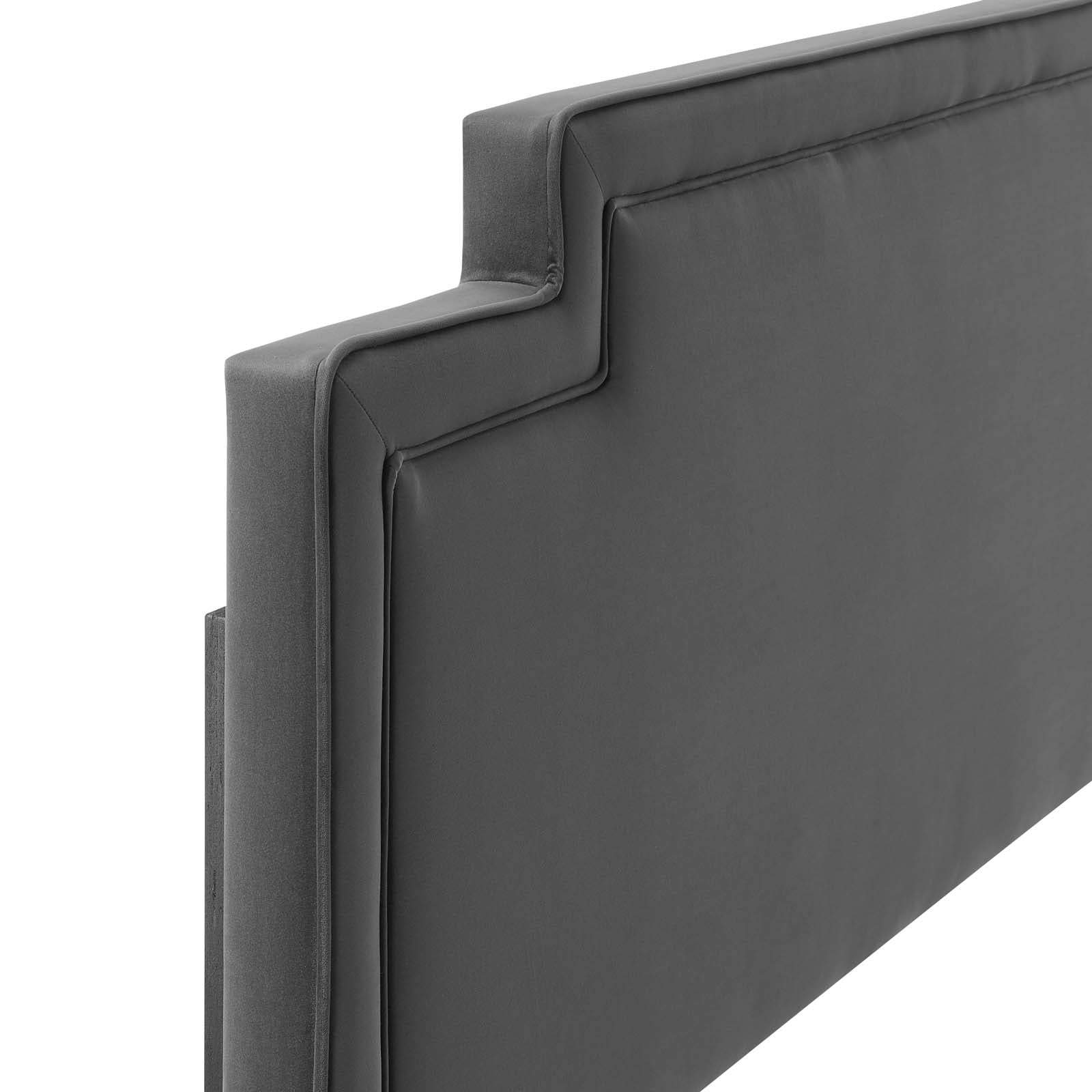 Modway Headboards - Transfix Performance Velvet Full/Queen Headboard Charcoal