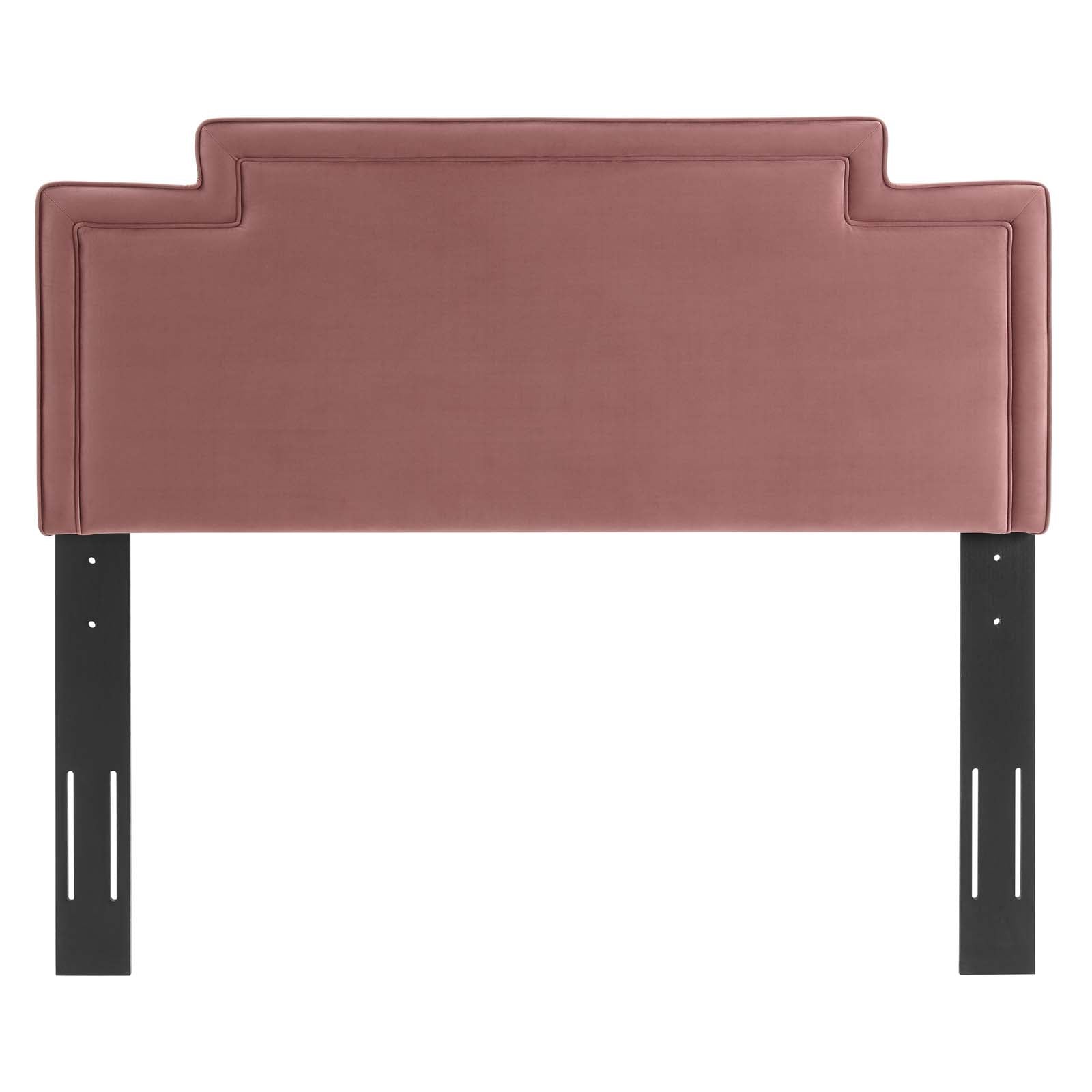 Modway Headboards - Transfix Performance Velvet Full/Queen Headboard Dusty Rose