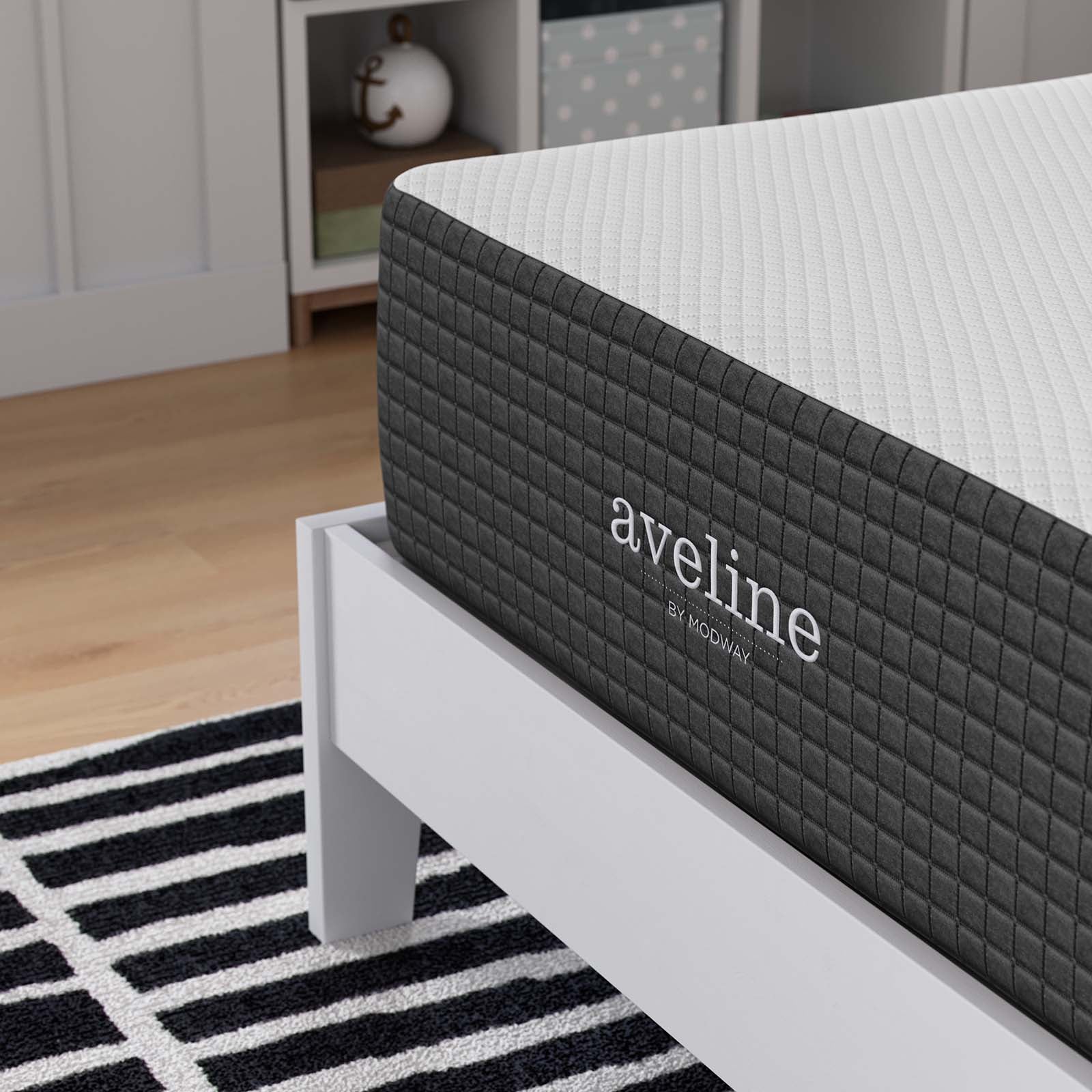 Modway Mattresses - Aveline 12" Memory Foam Twin Mattress White