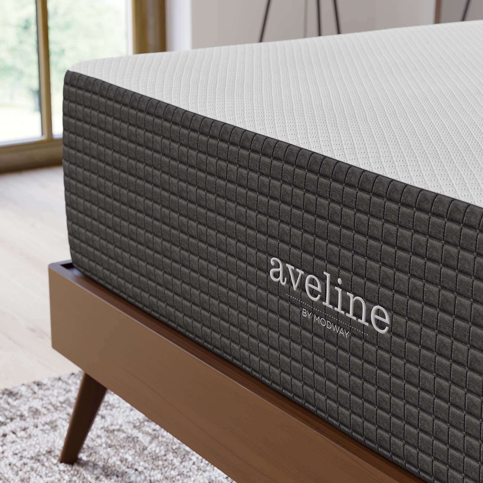 Modway Mattresses - Aveline 14" Memory Foam King Mattress White