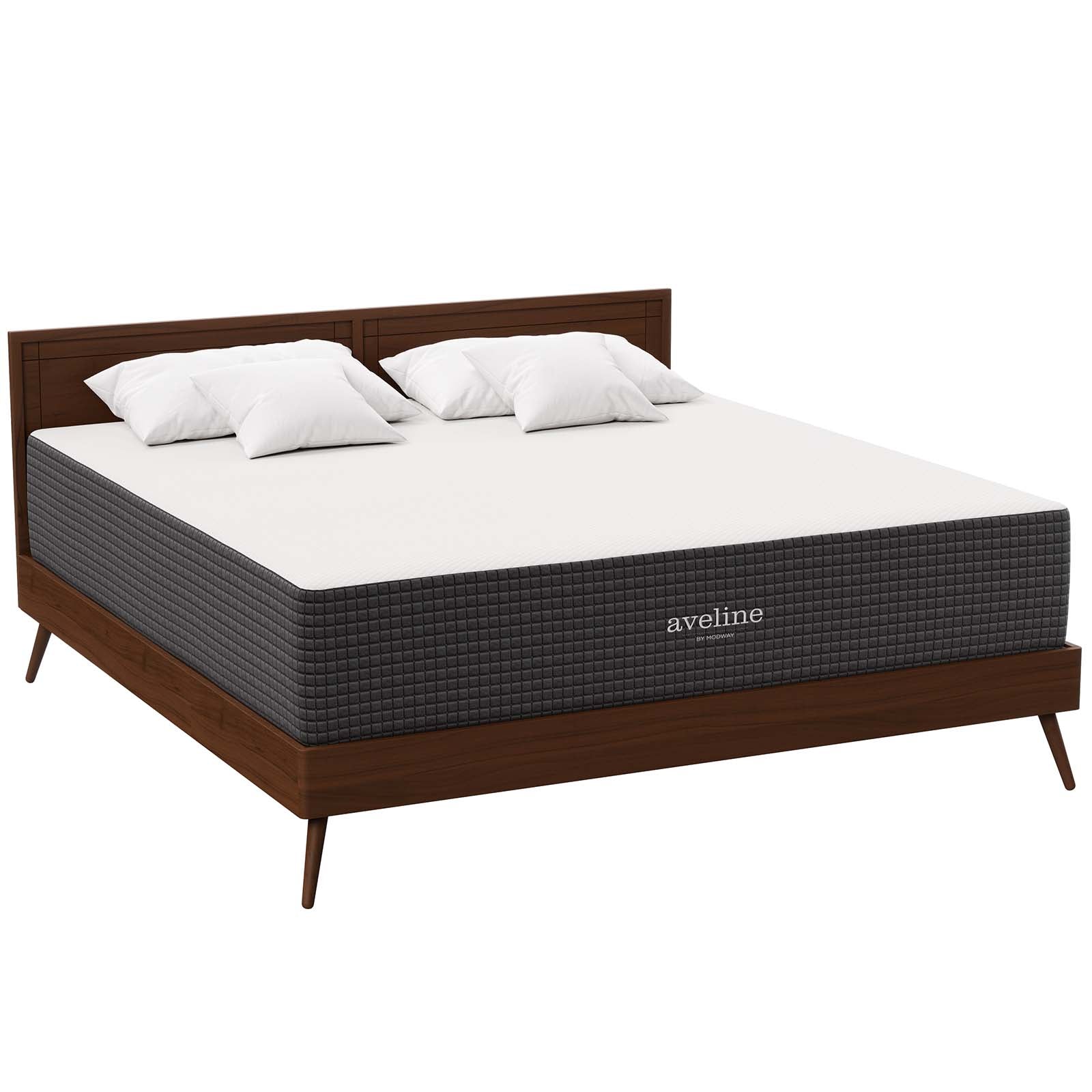 Modway Mattresses - Aveline 14" Memory Foam King Mattress White