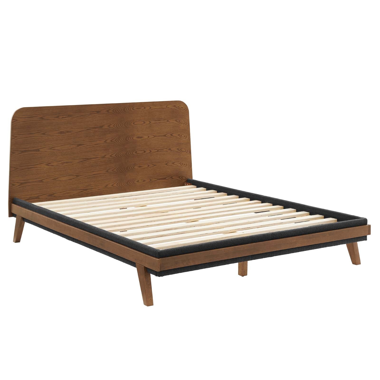 Modway Beds - Dylan Queen Platform Bed Walnut