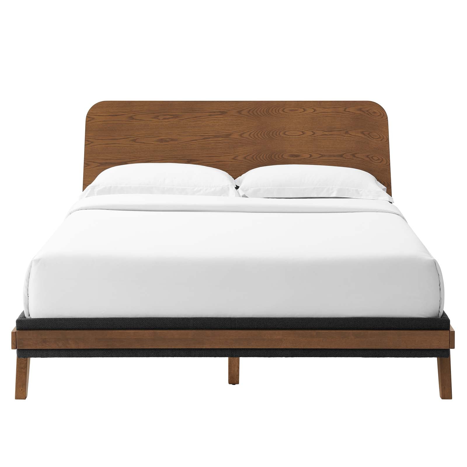 Modway Beds - Dylan Queen Platform Bed Walnut