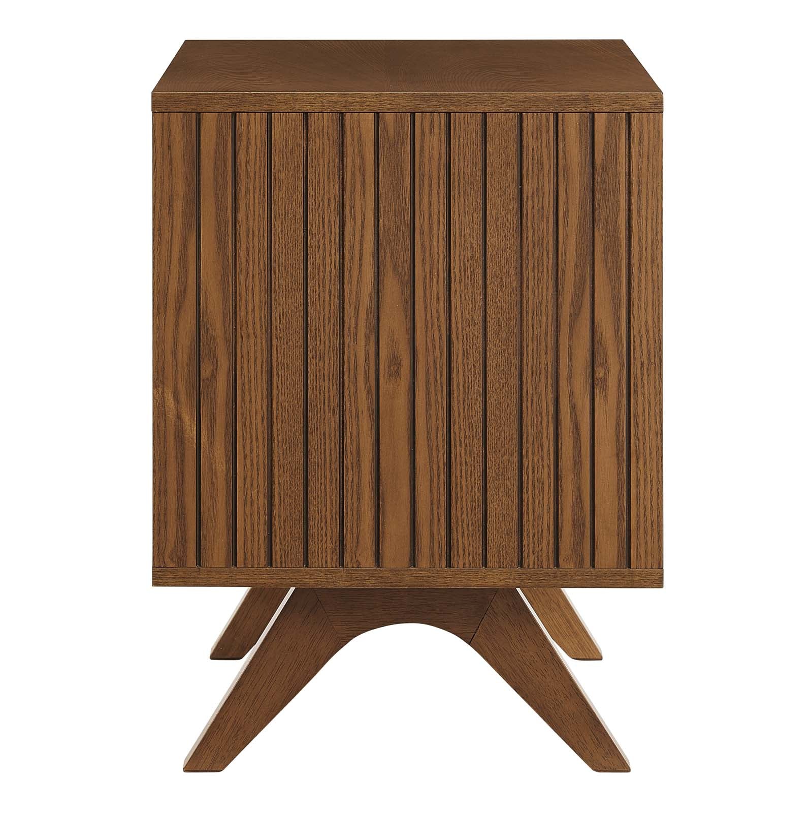Modway Nightstands & Side Tables - Dylan Nightstand Walnut Gray