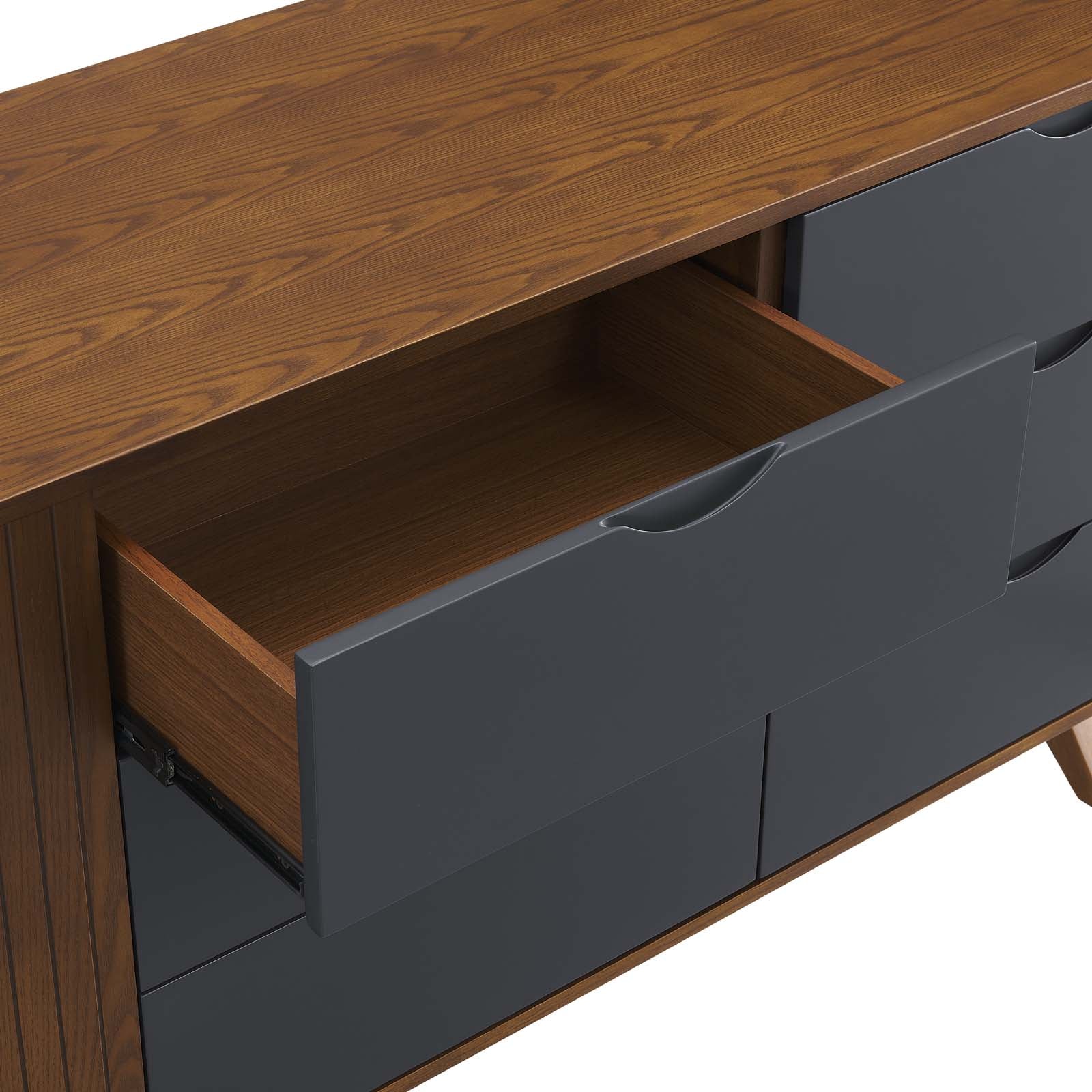 Modway Dressers - Dylan Dresser Walnut Gray