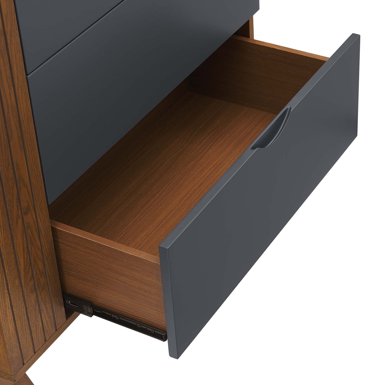 Modway Chest of Drawers - Dylan Chest Walnut Gray