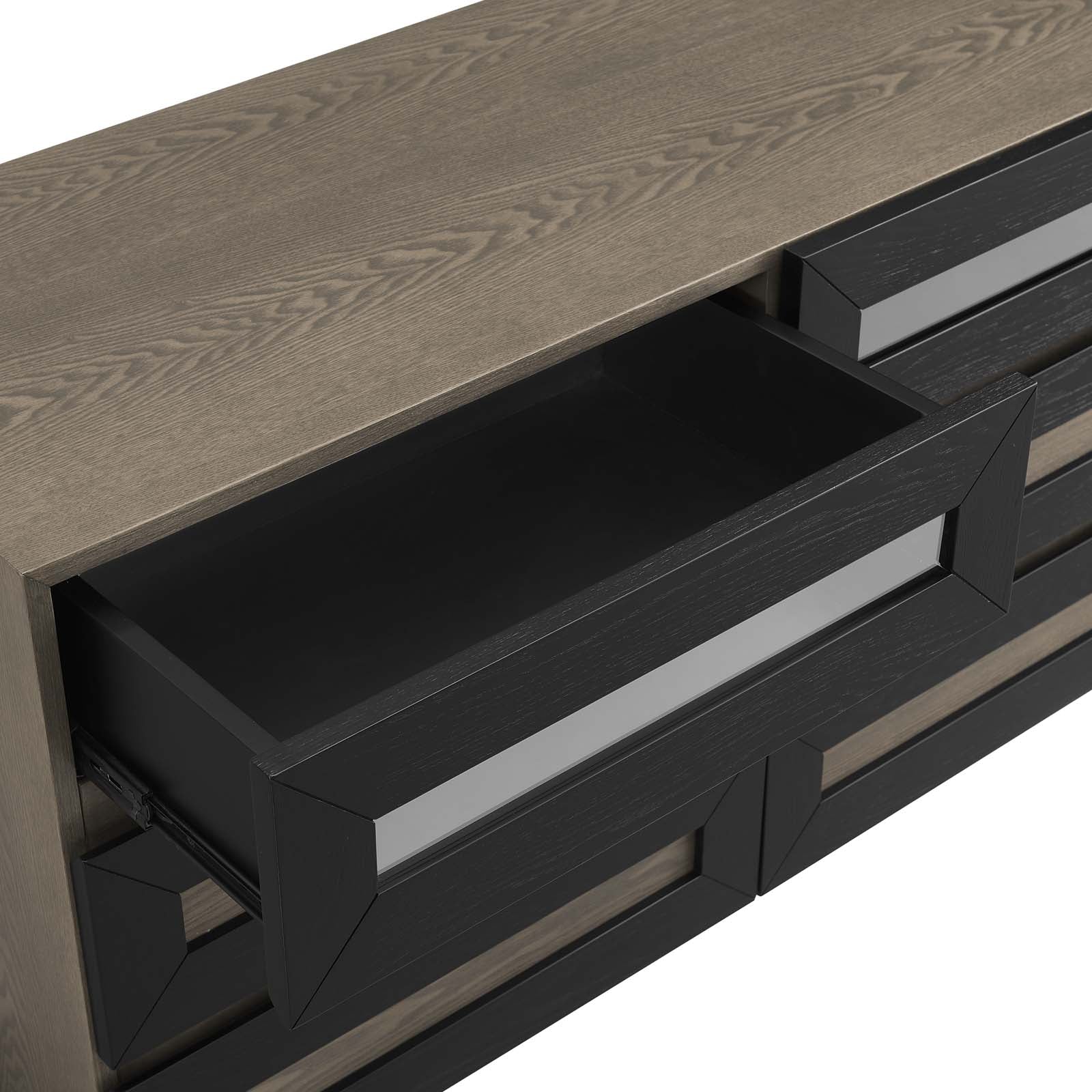 Modway Bedroom Sets - Merritt Dresser and Mirror Oak