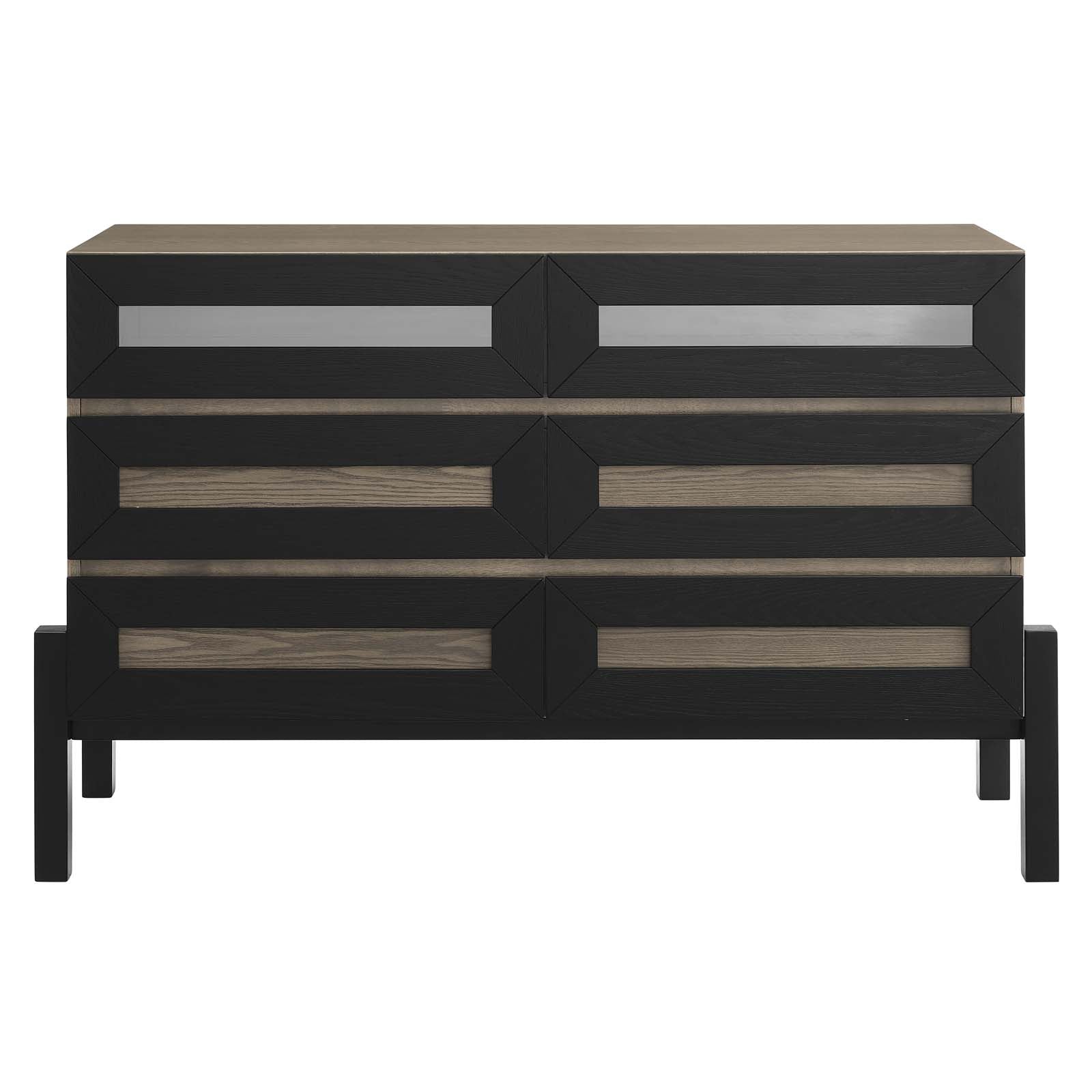 Modway Bedroom Sets - Merritt Dresser and Mirror Oak