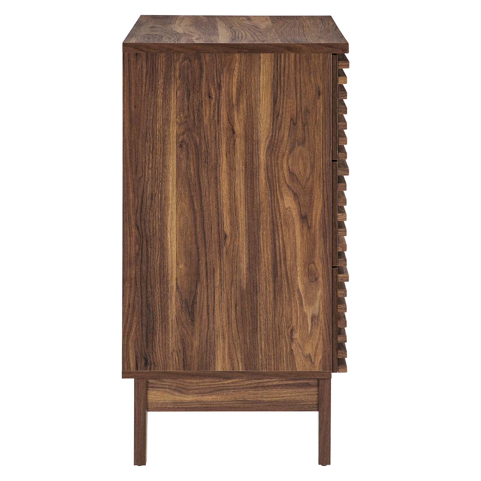 Modway Chest of Drawers - Render 3-Drawer Bachelor'S Chest Walnut