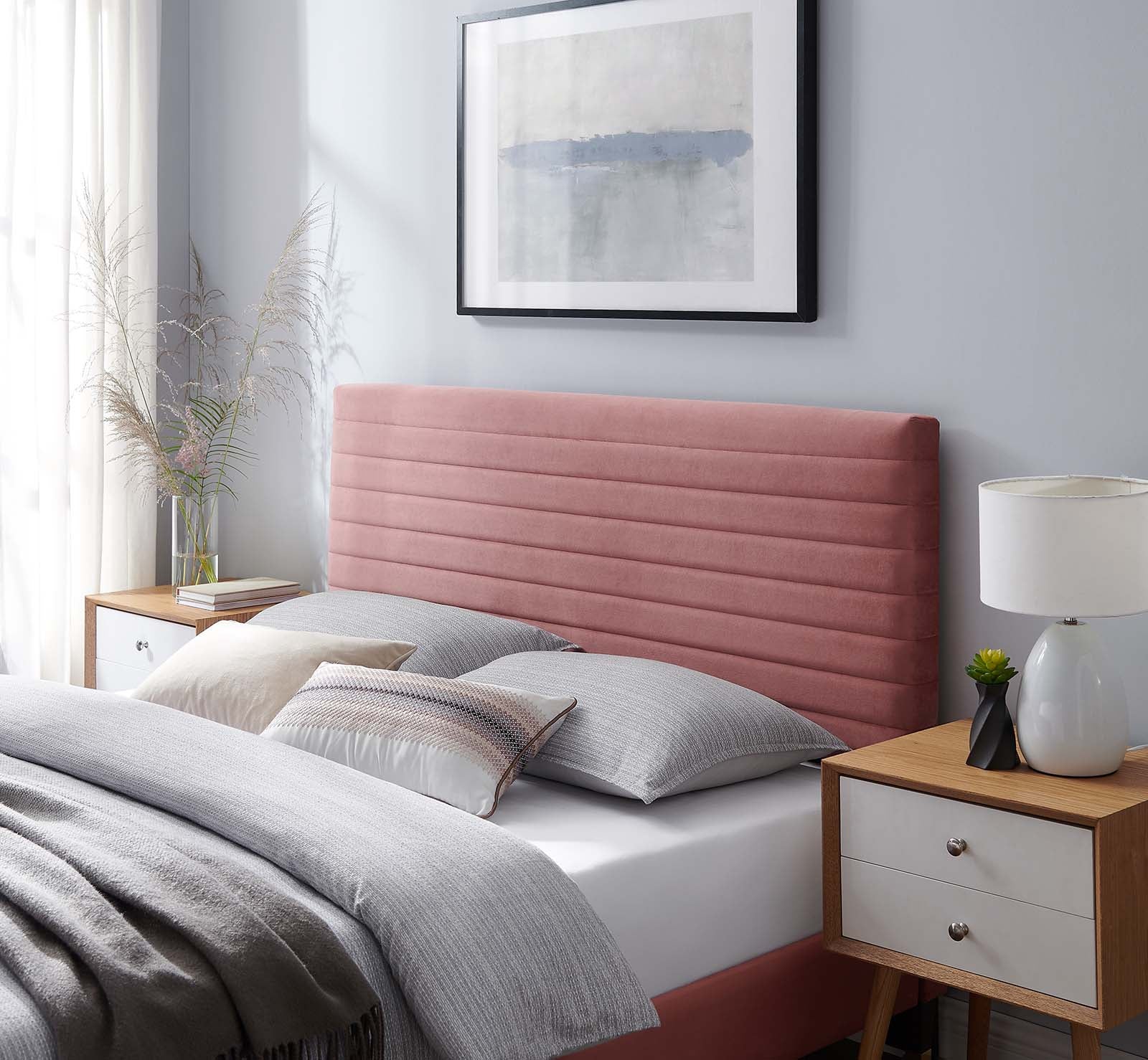 Modway Headboards - Tranquil Twin Headboard Dusty Rose