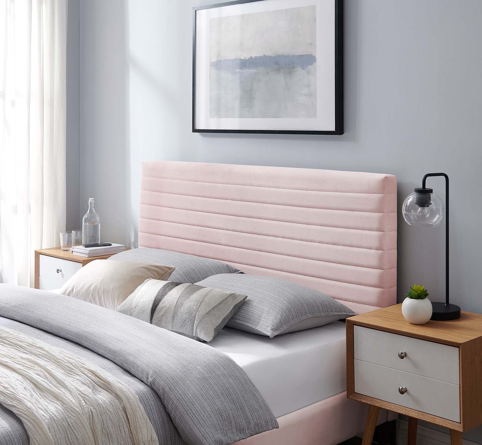 Modway Headboards - Tranquil Full/Queen Headboard Pink