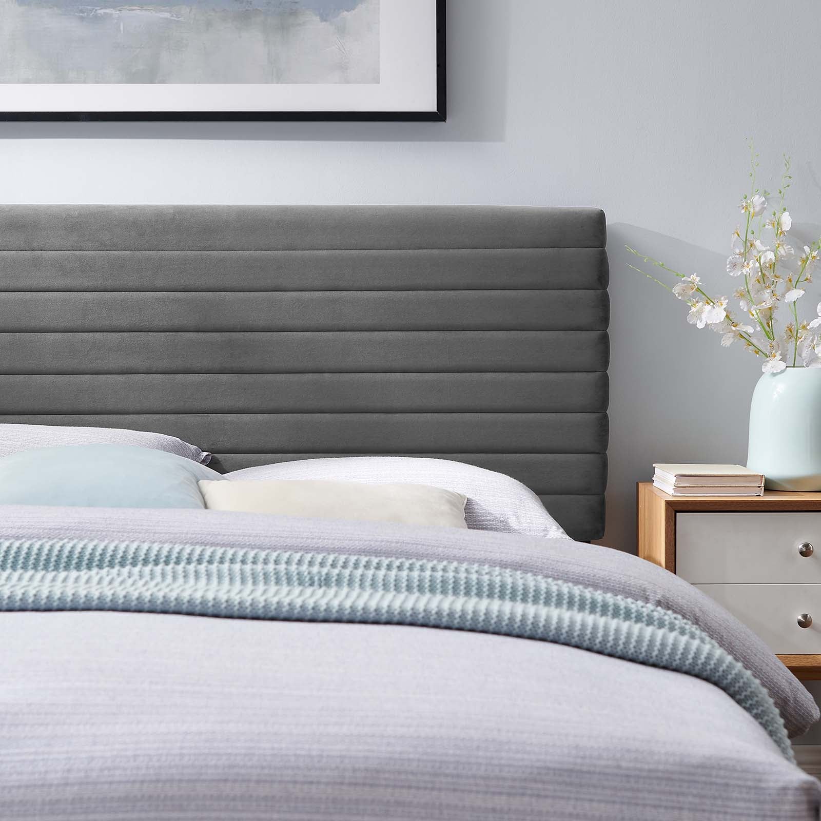 Modway Headboards - Tranquil King/California King Headboard Gray