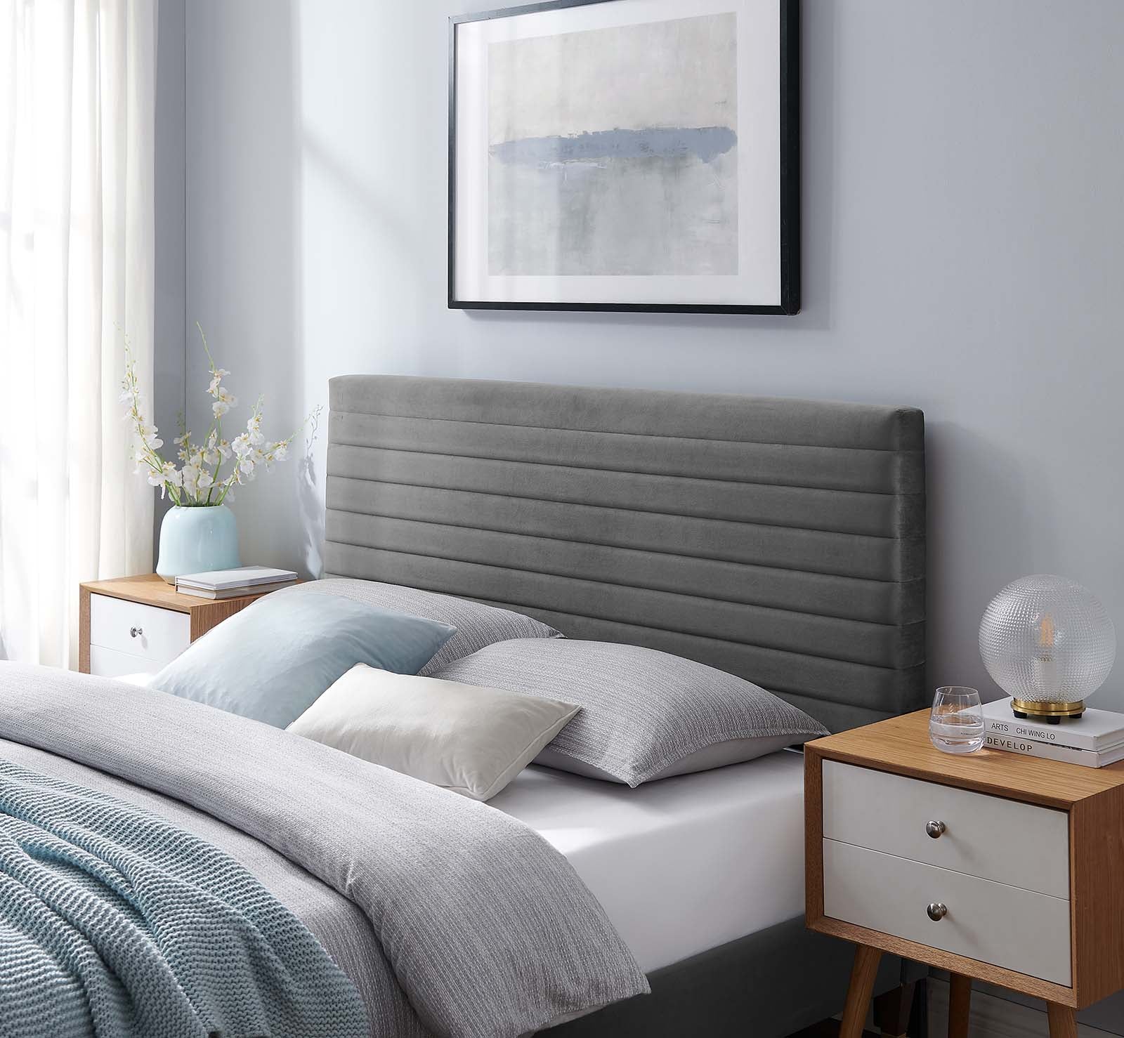 Modway Headboards - Tranquil King/California King Headboard Gray