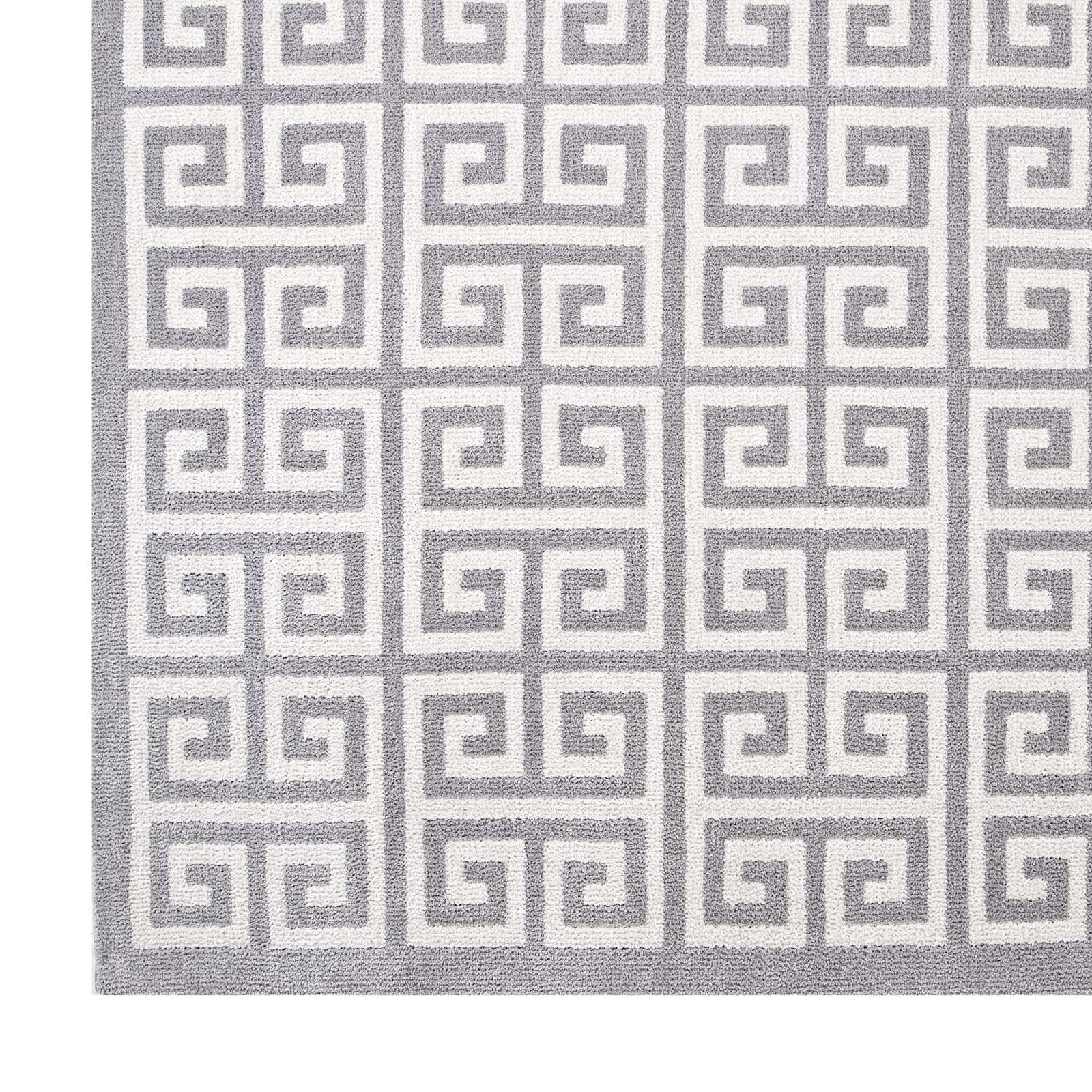 Modway Indoor Rugs - Freydis 8' x 10' Area Rug White & Light Gray