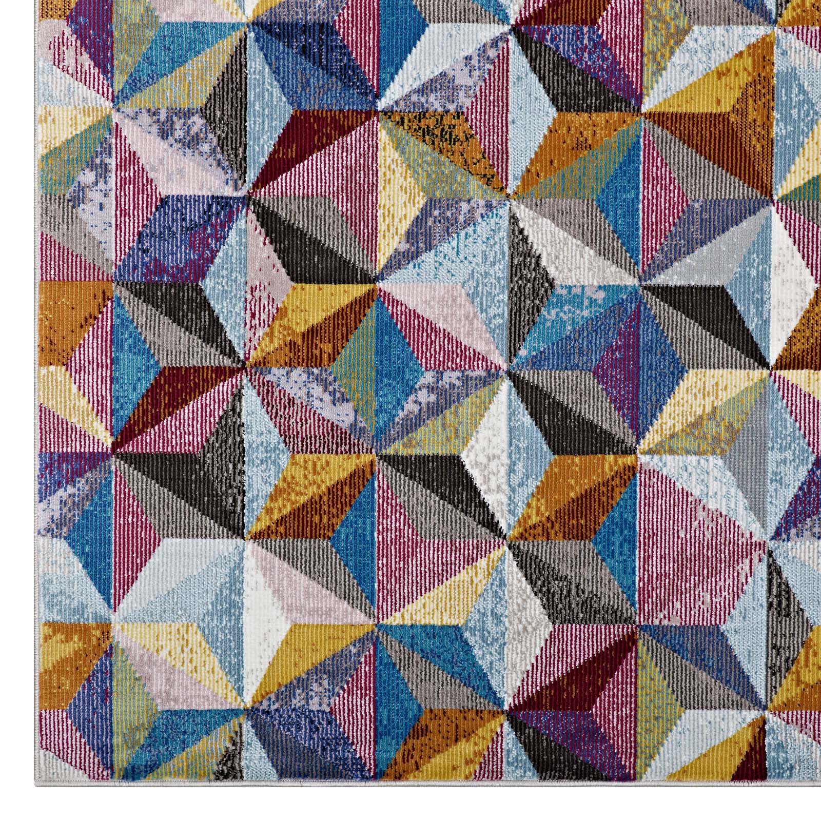 Modway Indoor Rugs - Arisa Geometric Hexagon Mosaic 5x8 Area Rug Multicolored