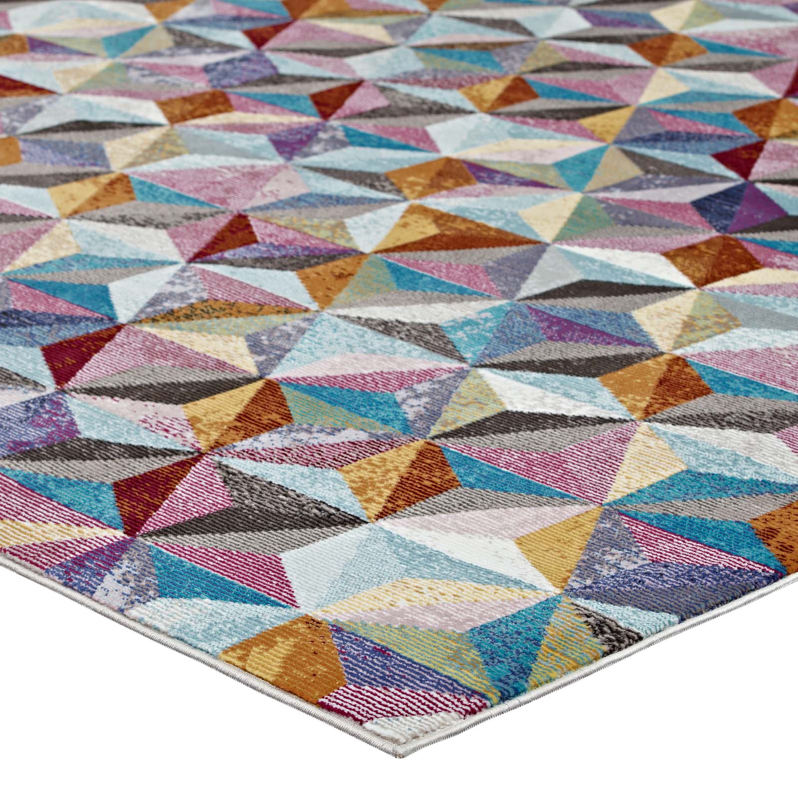 Modway Indoor Rugs - Arisa Geometric Hexagon Mosaic 5x8 Area Rug Multicolored