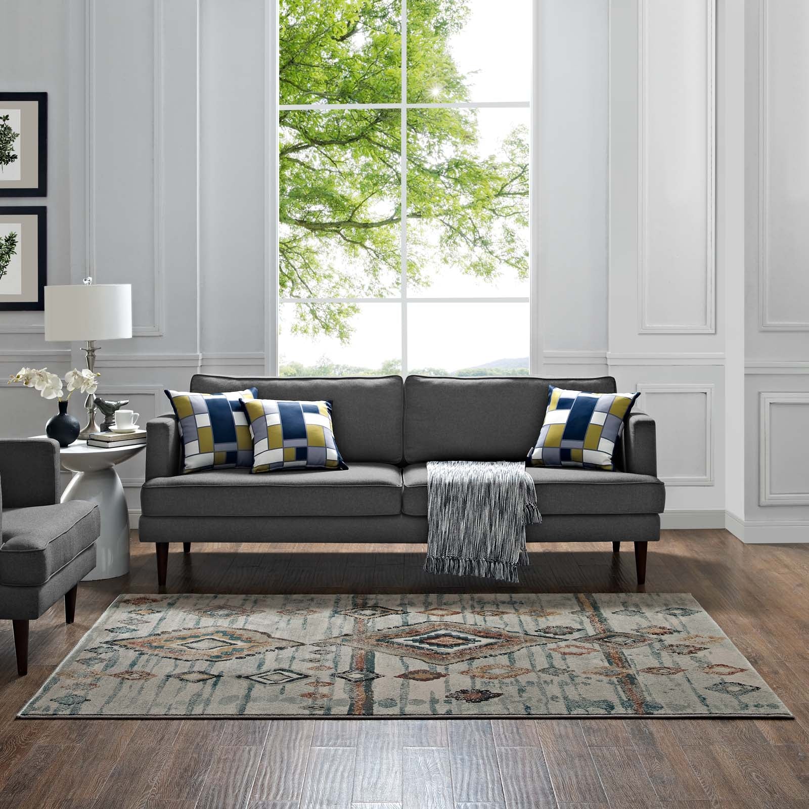 Modway Indoor Rugs - Jenica 8' x 10' Area Rug Multicolored