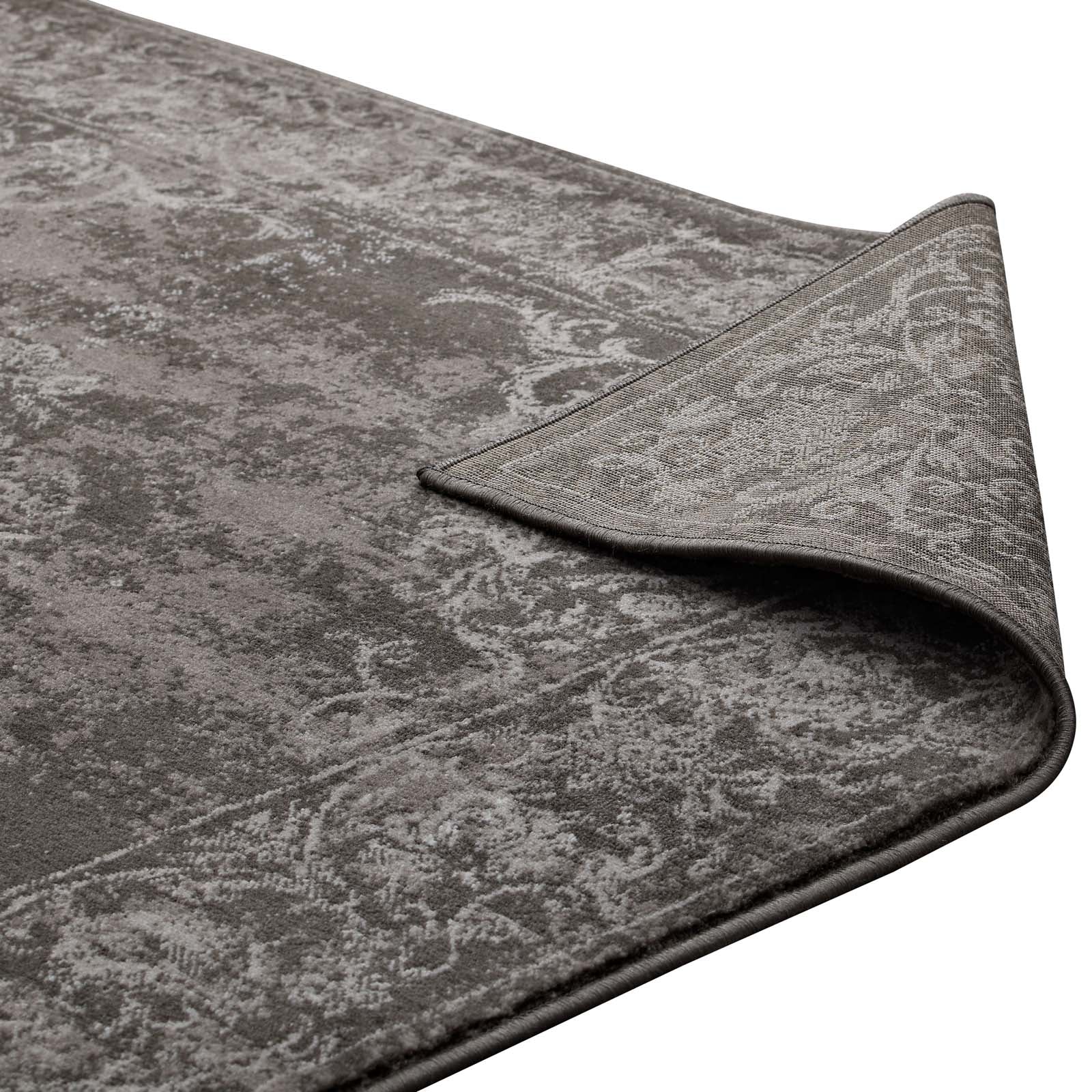 Modway Indoor Rugs - Gamela 5' x 8' Area Rug Antique Light & Dark Brown